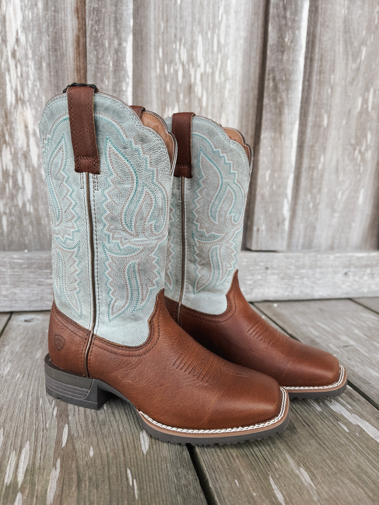 Women's Ariat Hybrid Ranchwork Wide Square Toe Western Boots