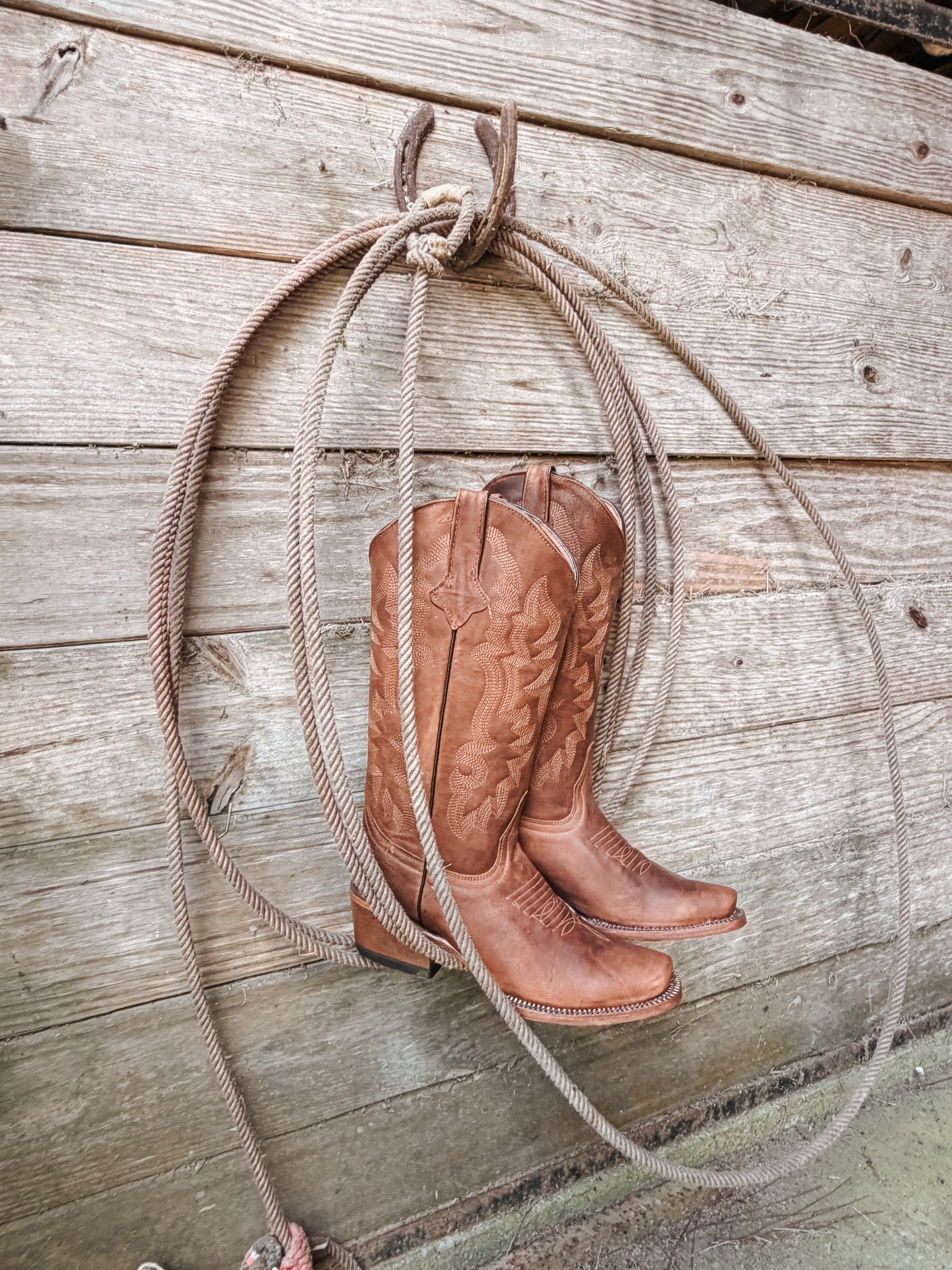 Tanner Mark Women's Ember Cognac Cutter Toe Calf Boots