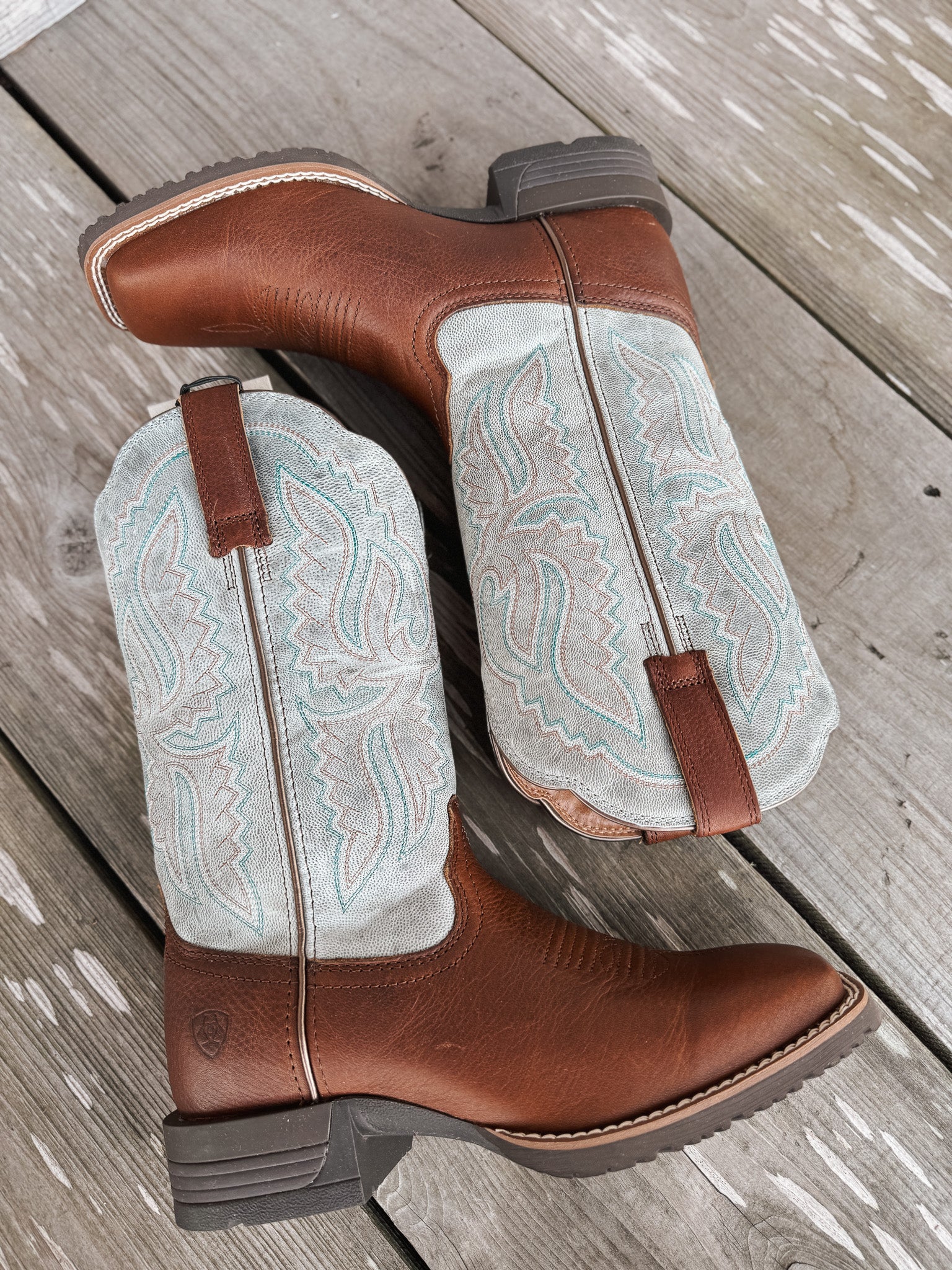 Women's Ariat Hybrid Ranchwork Wide Square Toe Western Boots