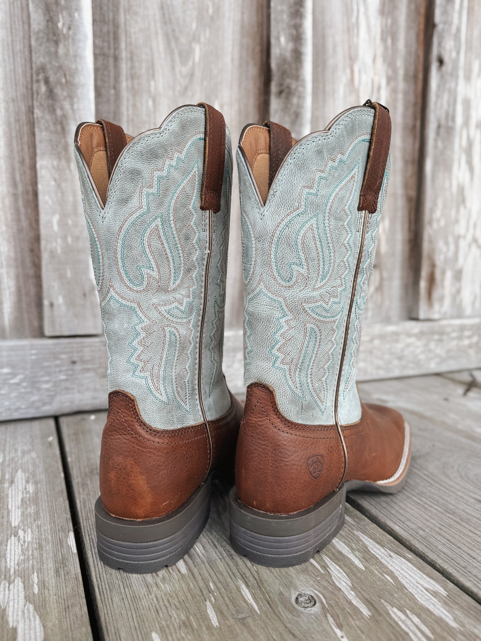 Women's Ariat Hybrid Ranchwork Wide Square Toe Western Boots