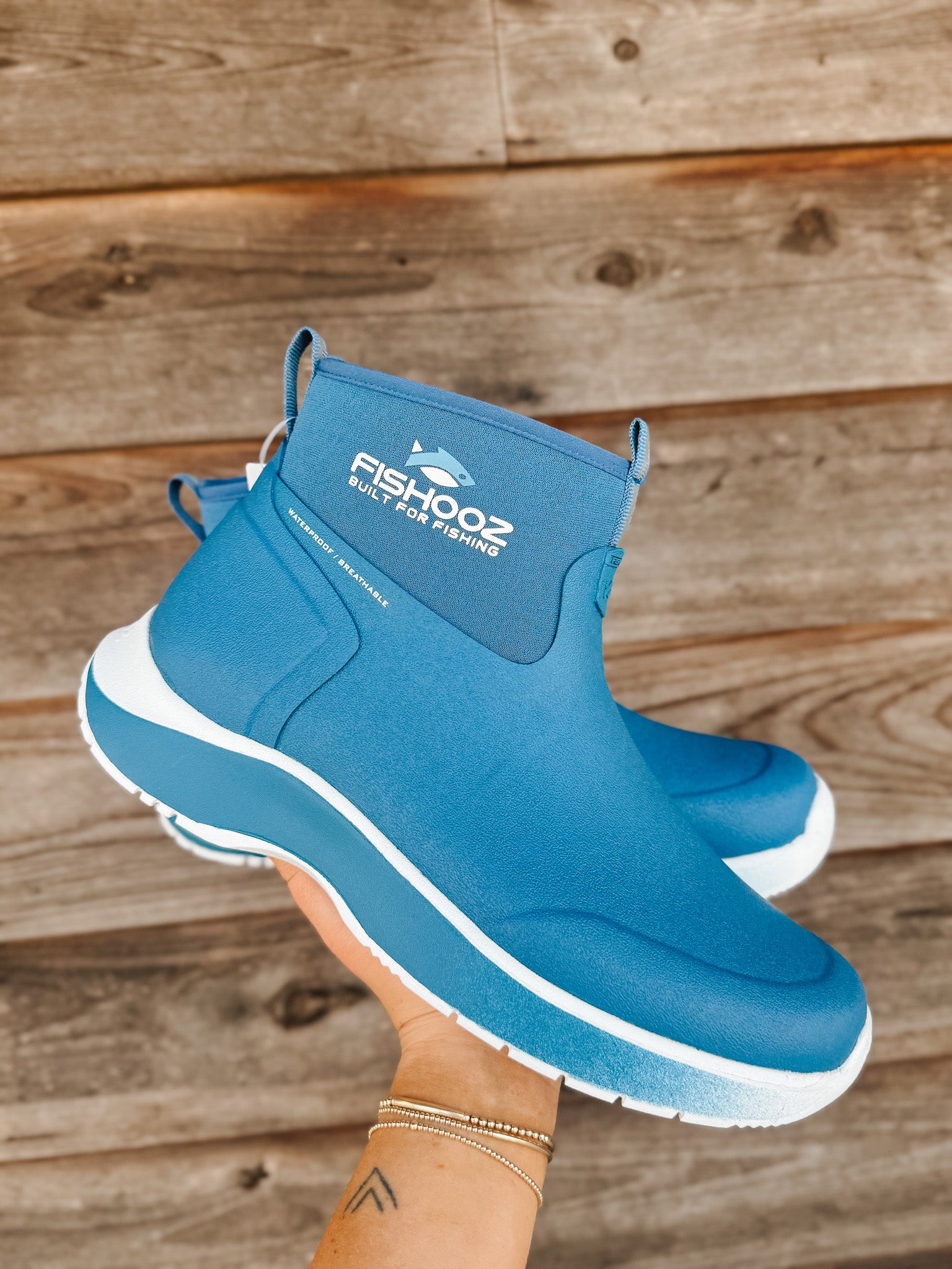 Men's Fishooz by DryShod Blue Ankle Boots