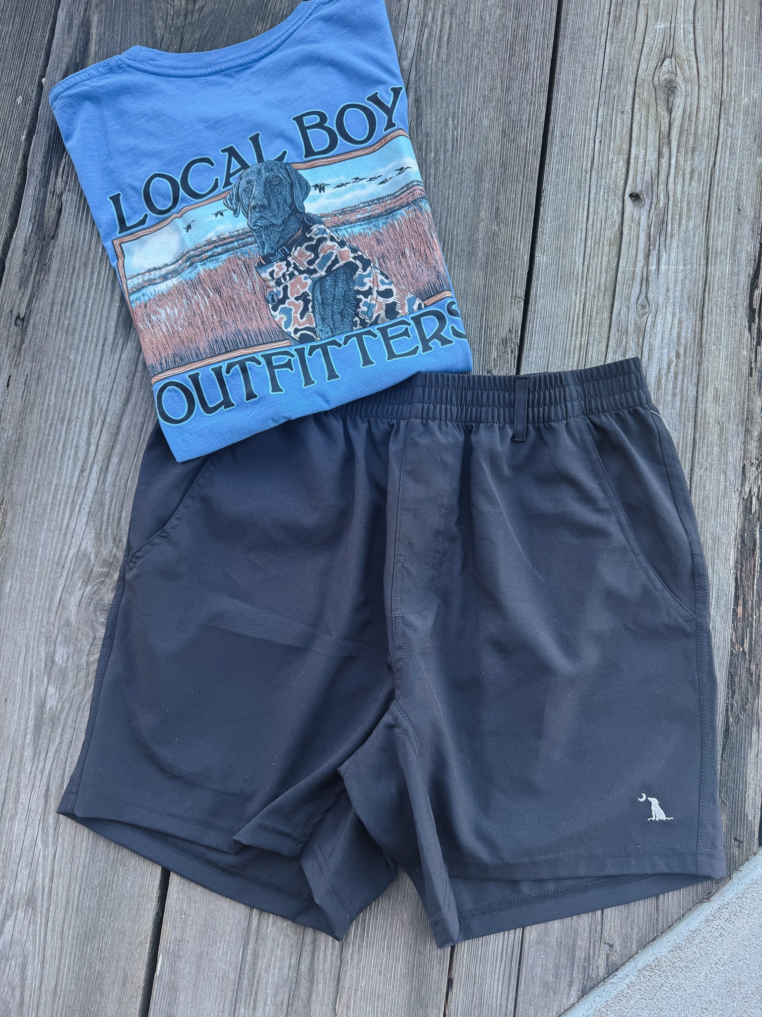 Men's Local Boy Outfitters Volley Shorts in Black