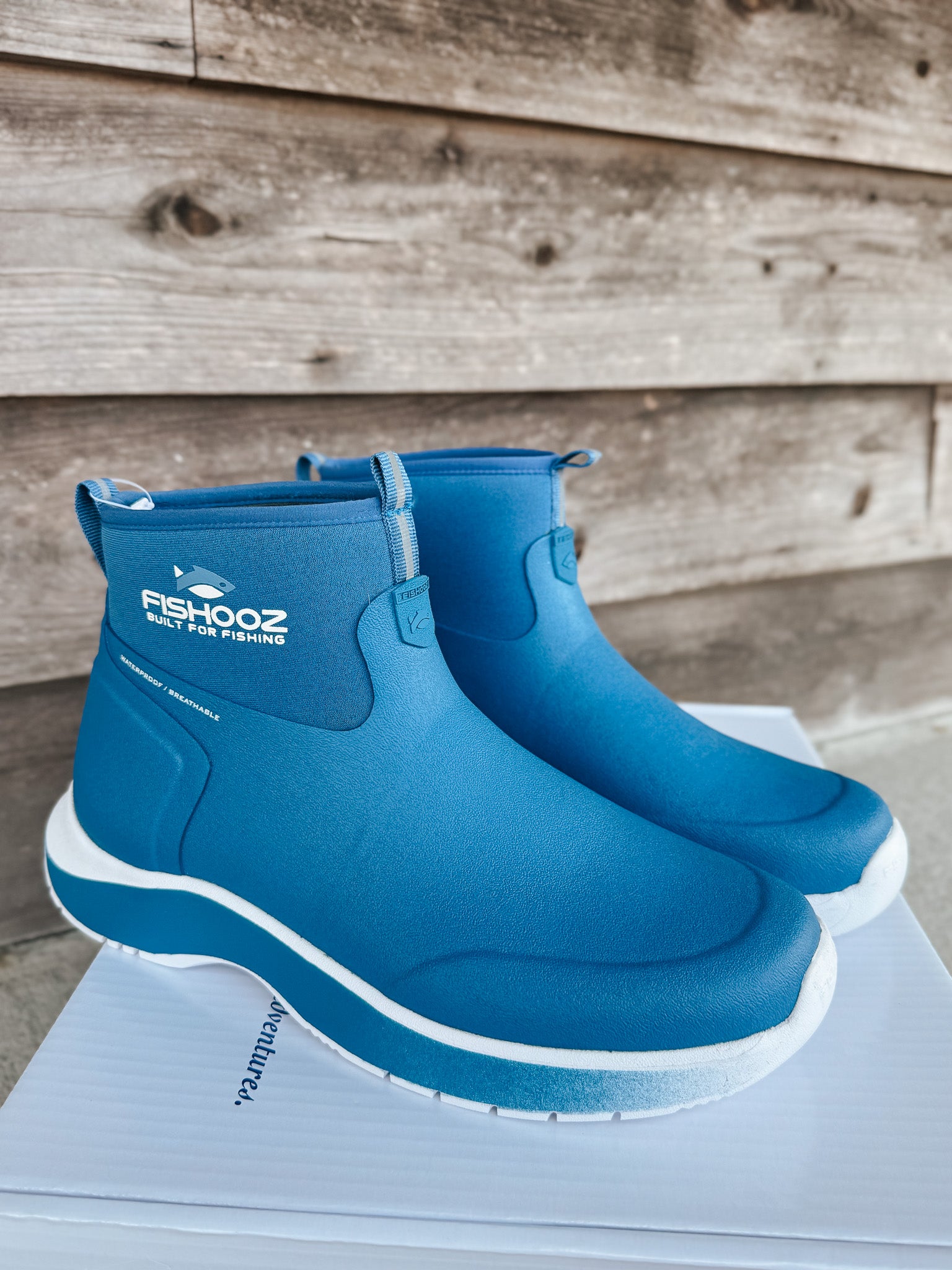 Men's Fishooz by DryShod Blue Ankle Boots