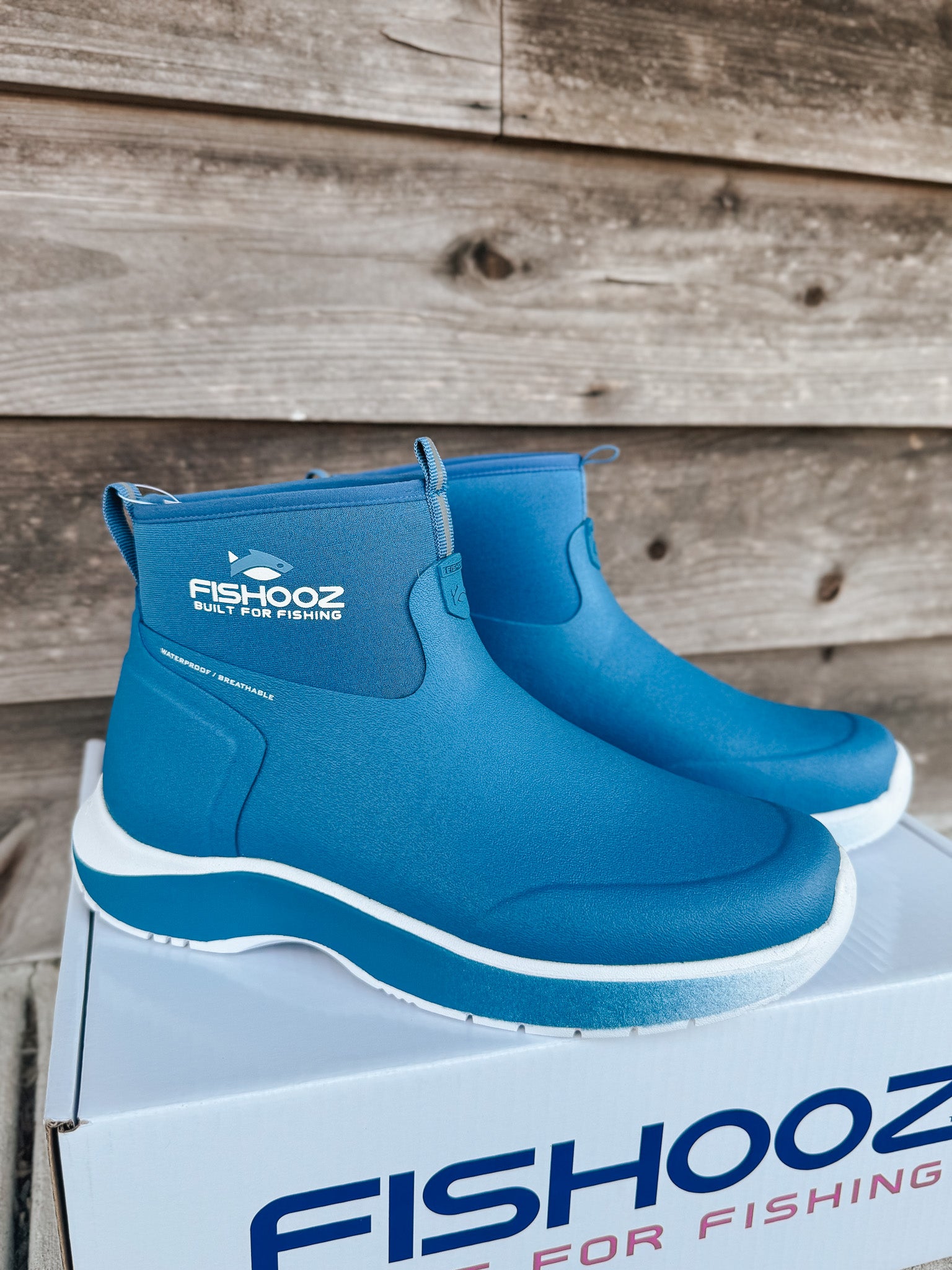 Men's Fishooz by DryShod Blue Ankle Boots