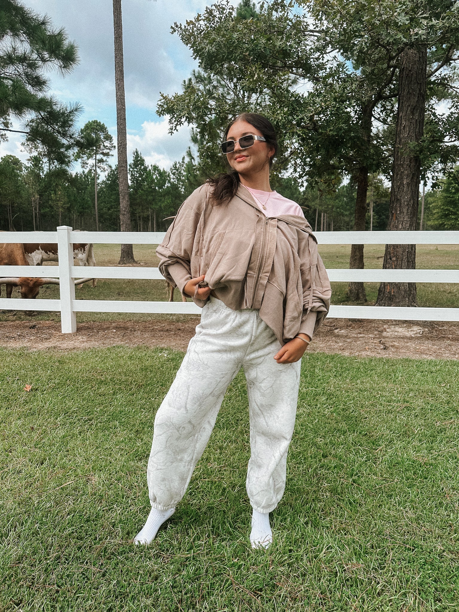 Cool Breeze Oversized Jacket in Taupe