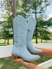 Women's Lane Sweet Memories Knee High Boot in Powder Blue
