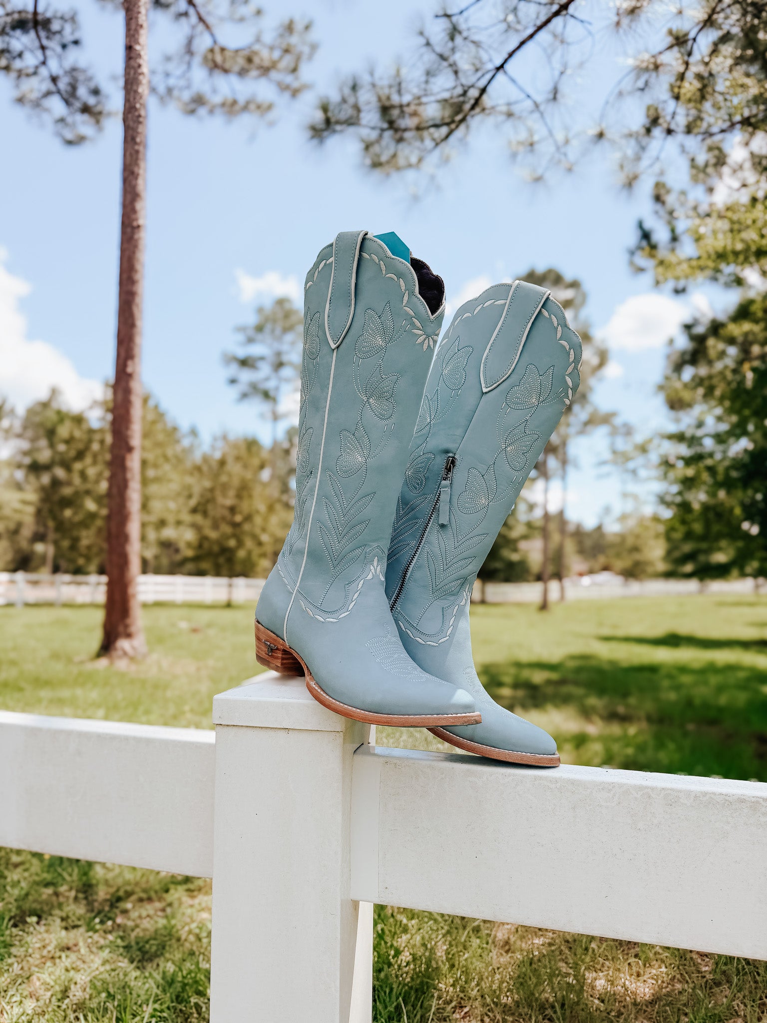 Women's Lane Sweet Memories Knee High Boot in Powder Blue