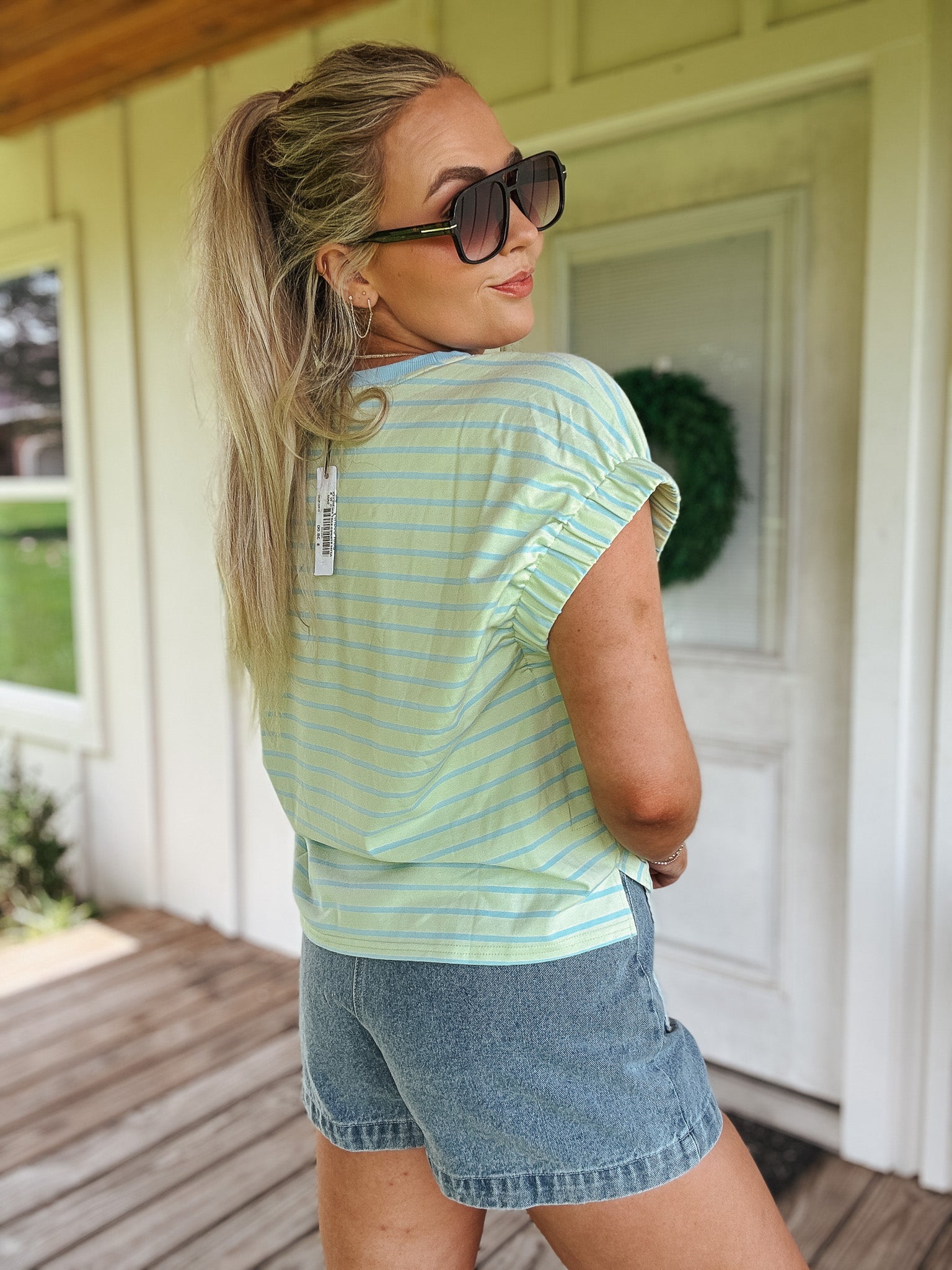 Easy Days Stripe Tee