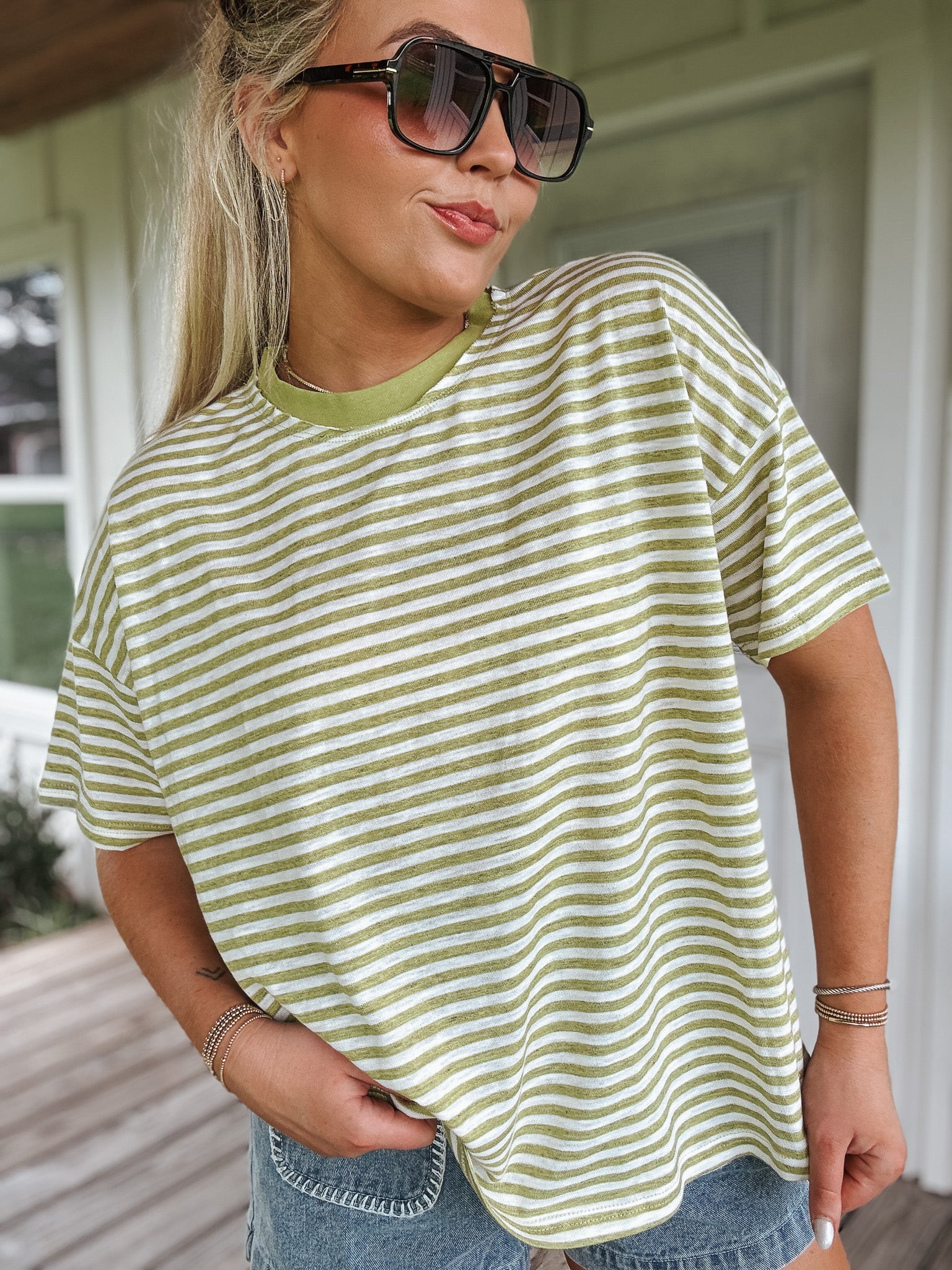 Seaside Sunday Stripe Top
