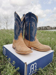Men's Anderson Bean BC Exclusive Tan Washed Shoulder/Sky Blue Boots