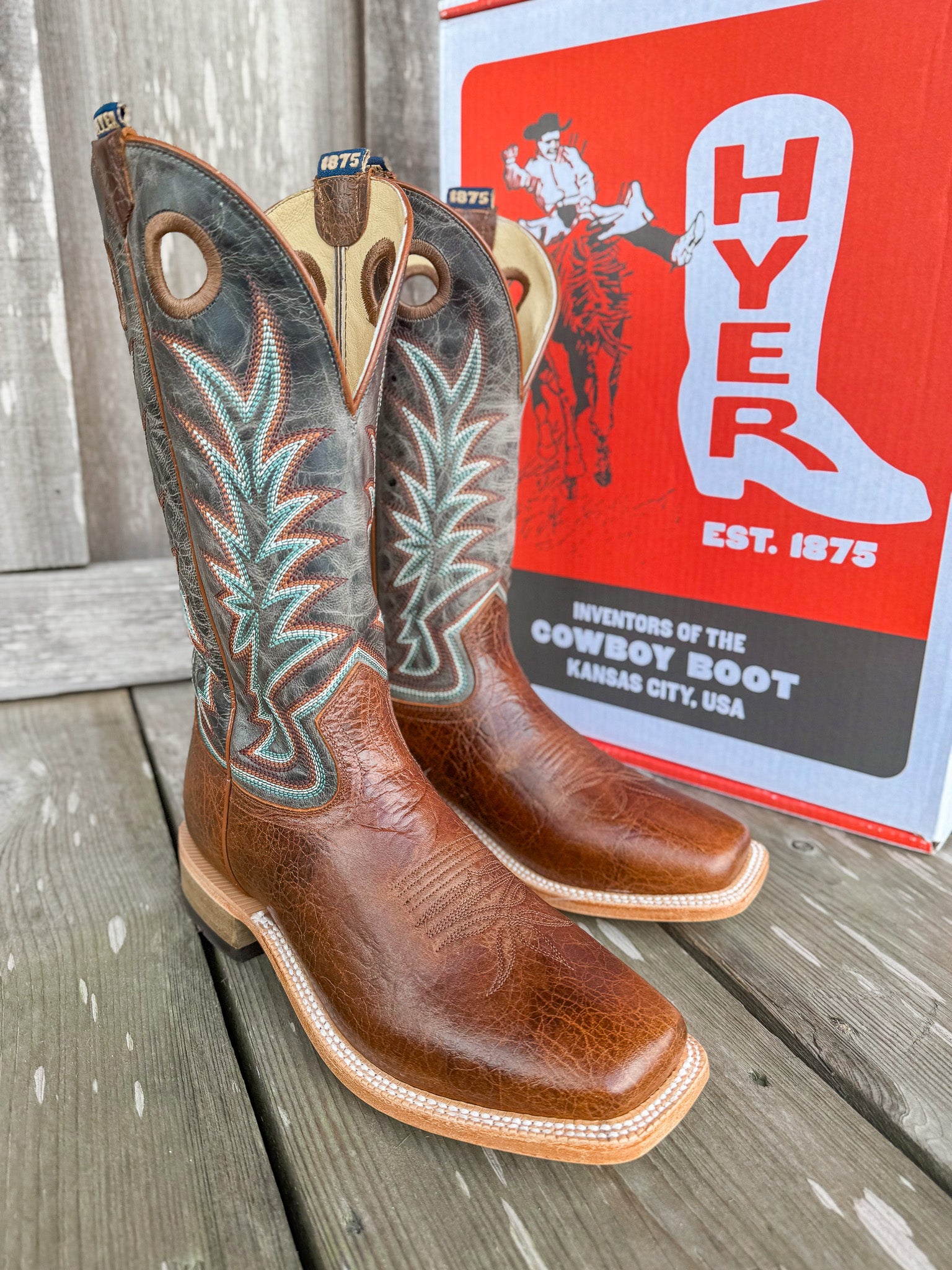 Men's Hyer Walton Slate Grey Goat Boots