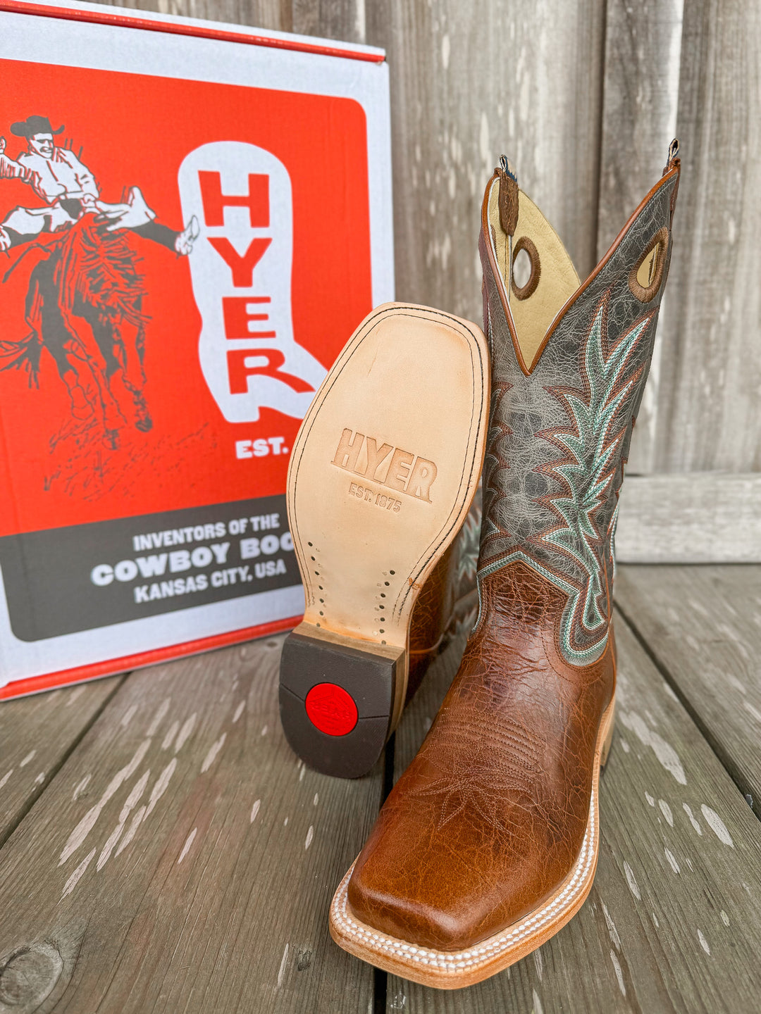 Men's Hyer Walton Slate Grey Goat Boots – Boot Country