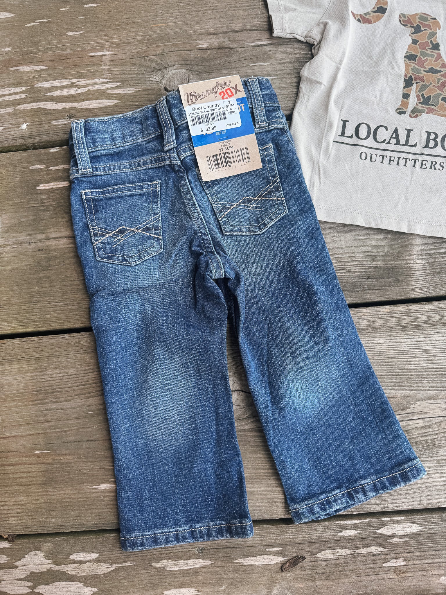 Boy's Wrangler 20X No. 42 Vintage Bootcut Slim Fit JeanS