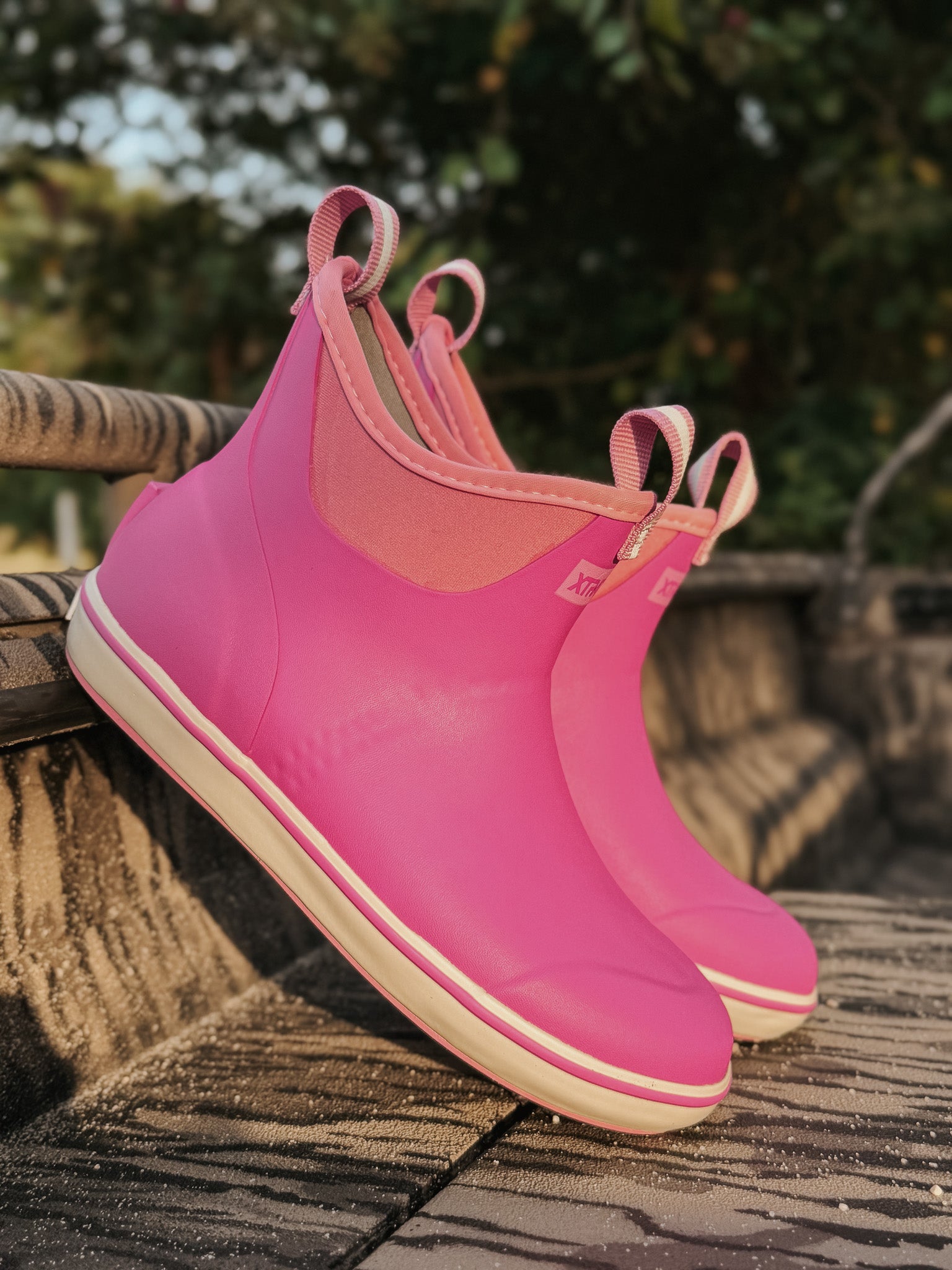 Women's Xtratuf Ankle Deck Boots in Rose Violet