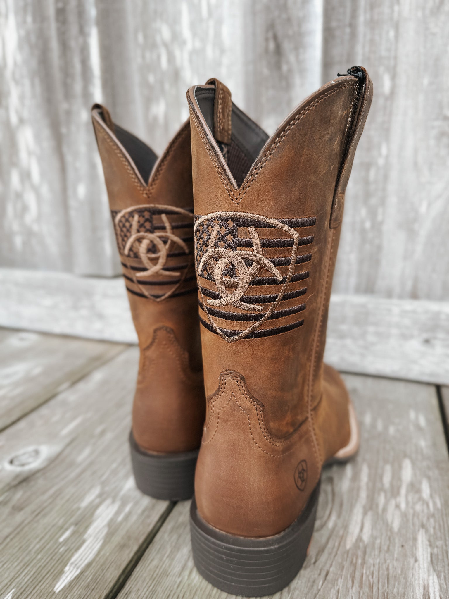 Men's Ariat Freedom Distressed Brown Sport Western Boots