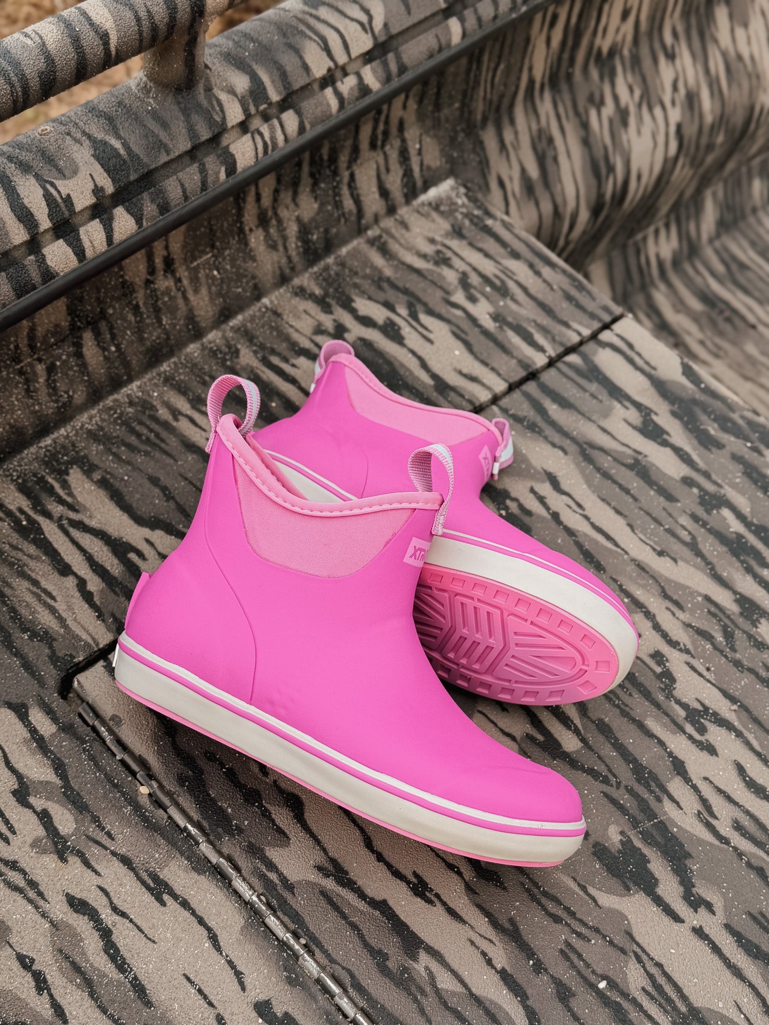 Women's Xtratuf Ankle Deck Boots in Rose Violet