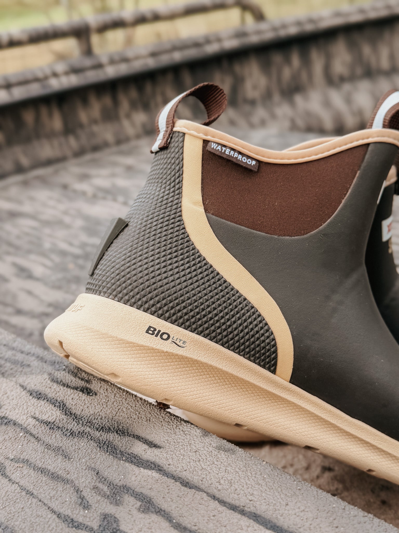 Men's Xtratuf Sport Ankle Deck Boot in Brown