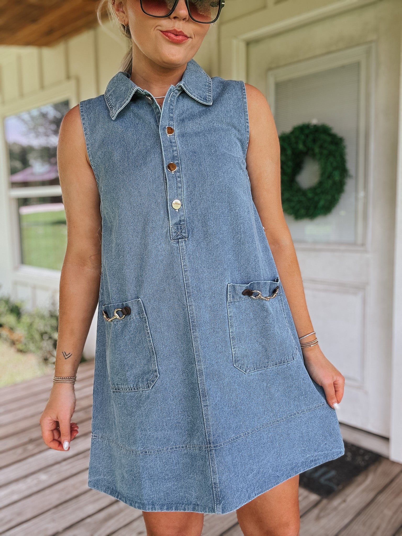 Sweet Caroline Denim Dress