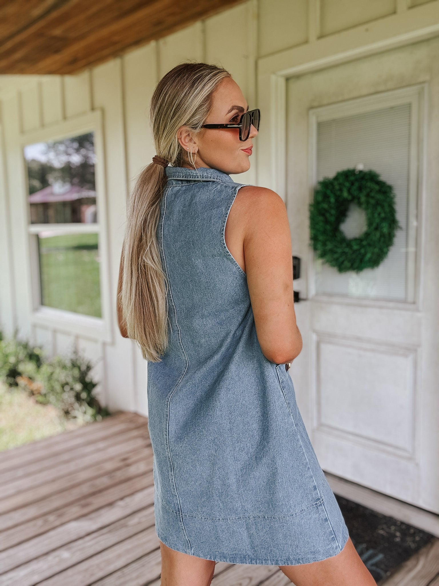 Sweet Caroline Denim Dress