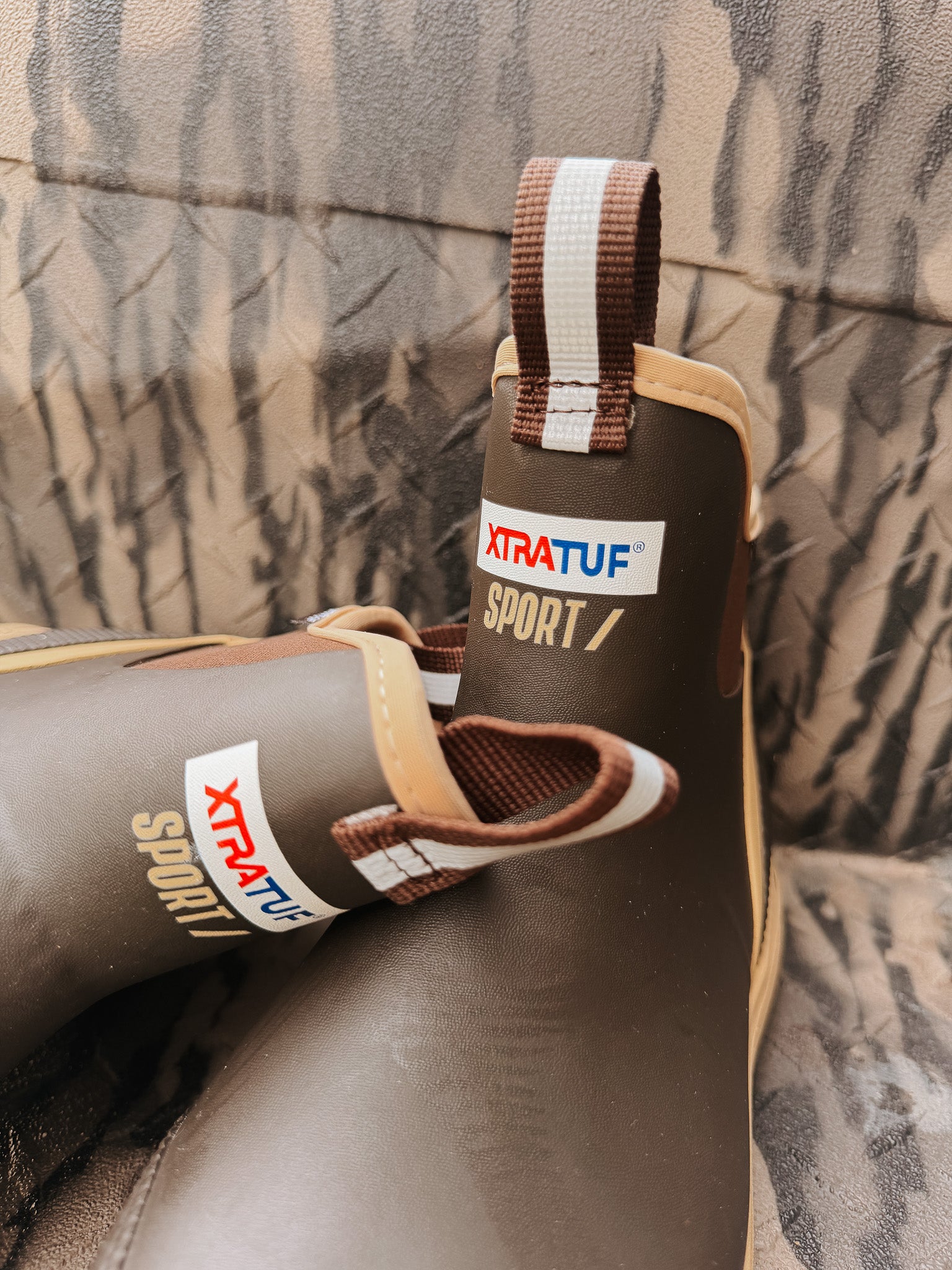 Men's Xtratuf Sport Ankle Deck Boot in Brown