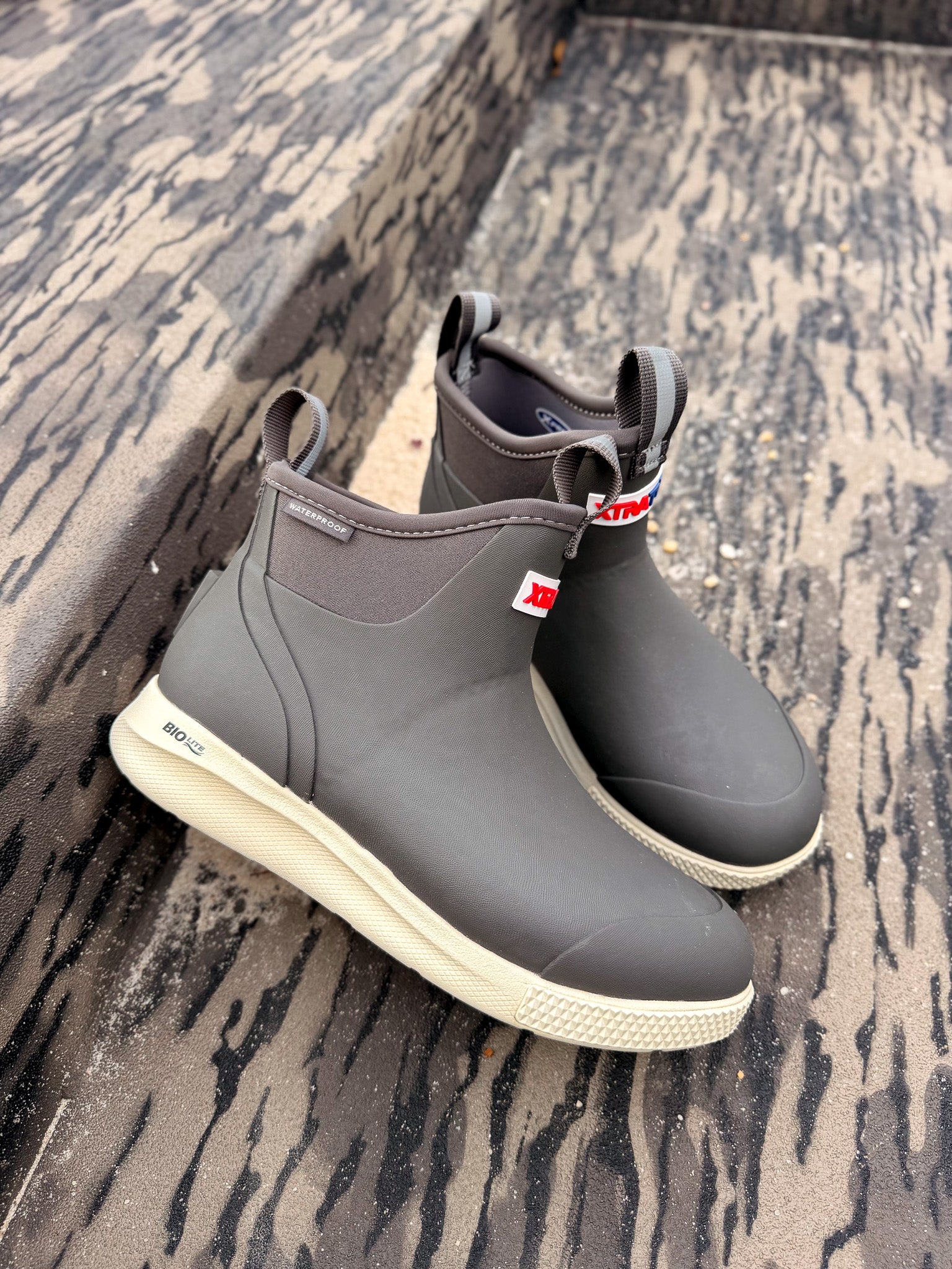 Women's Xtratuf Sport Ankle Deck Boot in Dark Gull Grey