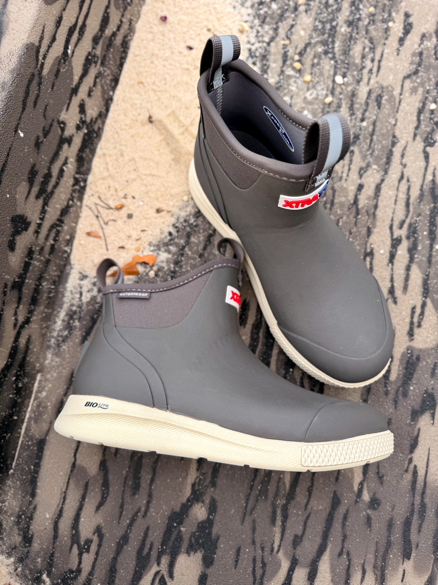 Women's Xtratuf Sport Ankle Deck Boot in Dark Gull Grey