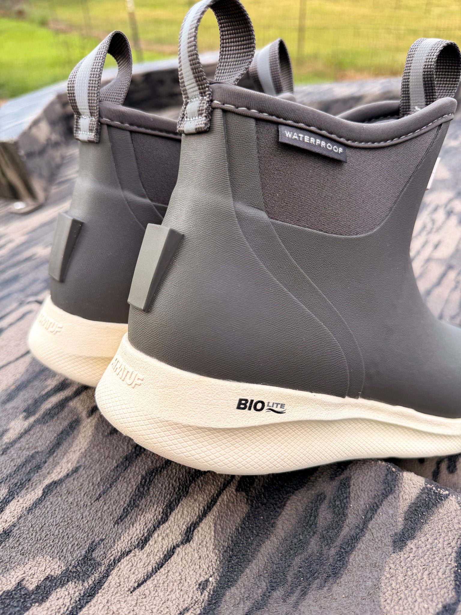 Women's Xtratuf Sport Ankle Deck Boot in Dark Gull Grey