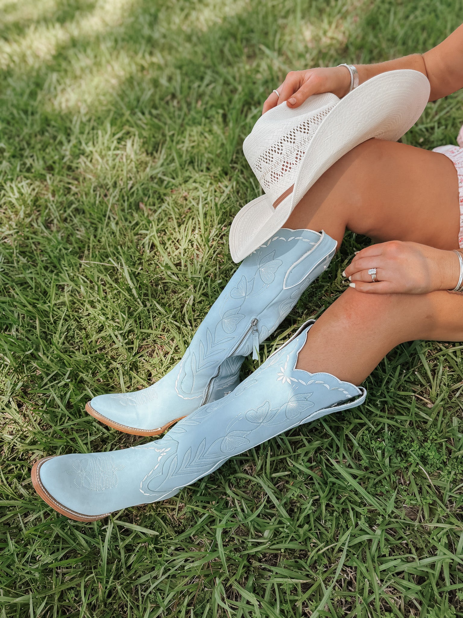 Women's Lane Sweet Memories Knee High Boot in Powder Blue