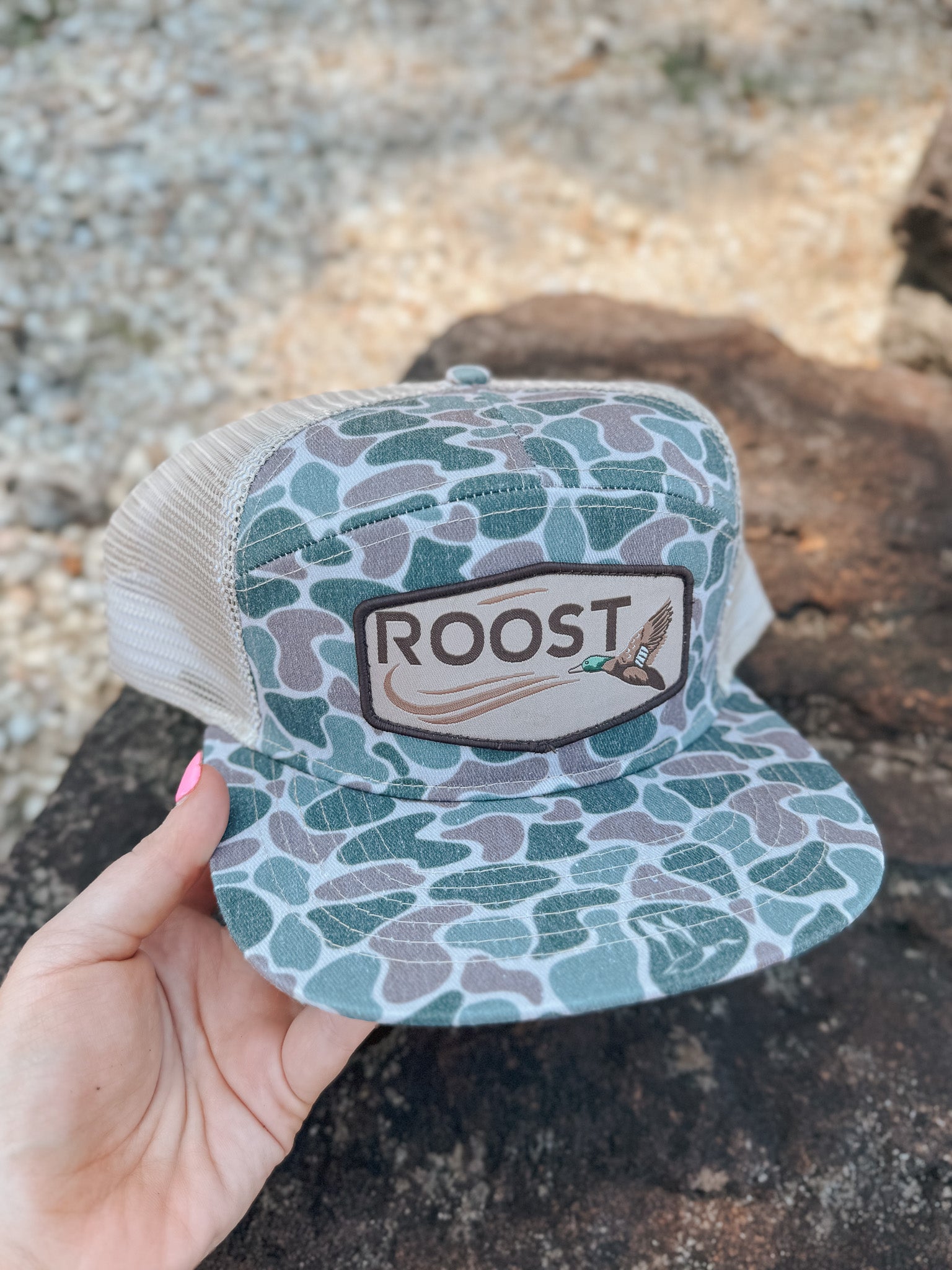 Roost Camo Duck Patch Cap