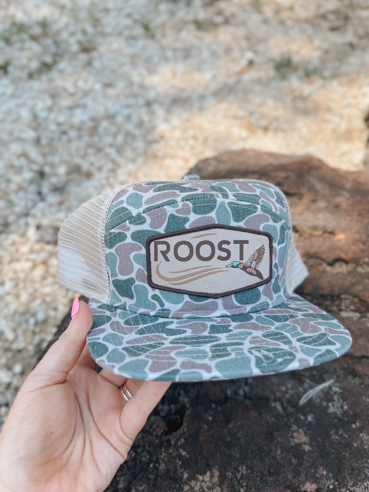 Roost Camo Duck Patch Cap