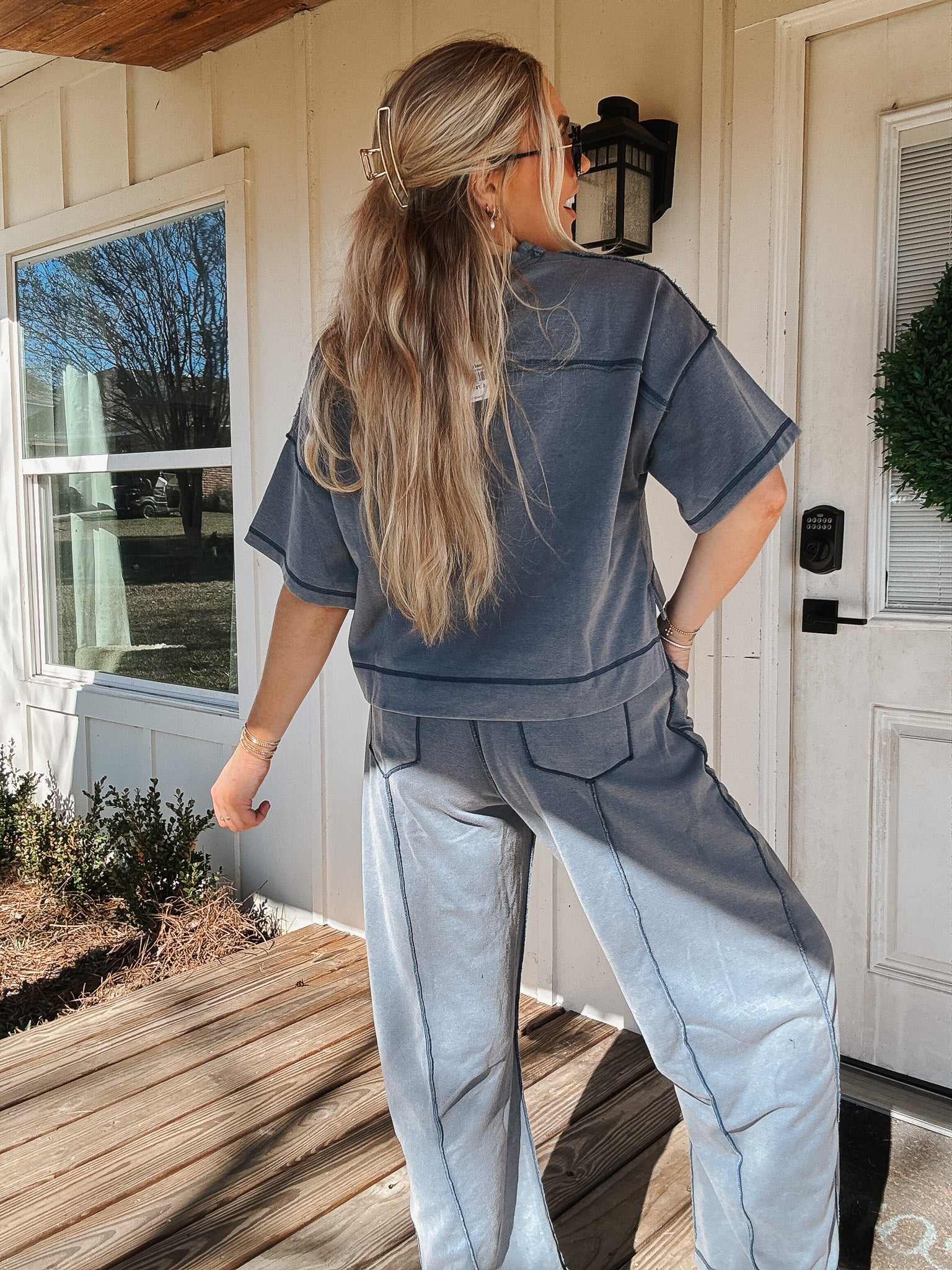 Simple Statement Set in Denim Blue