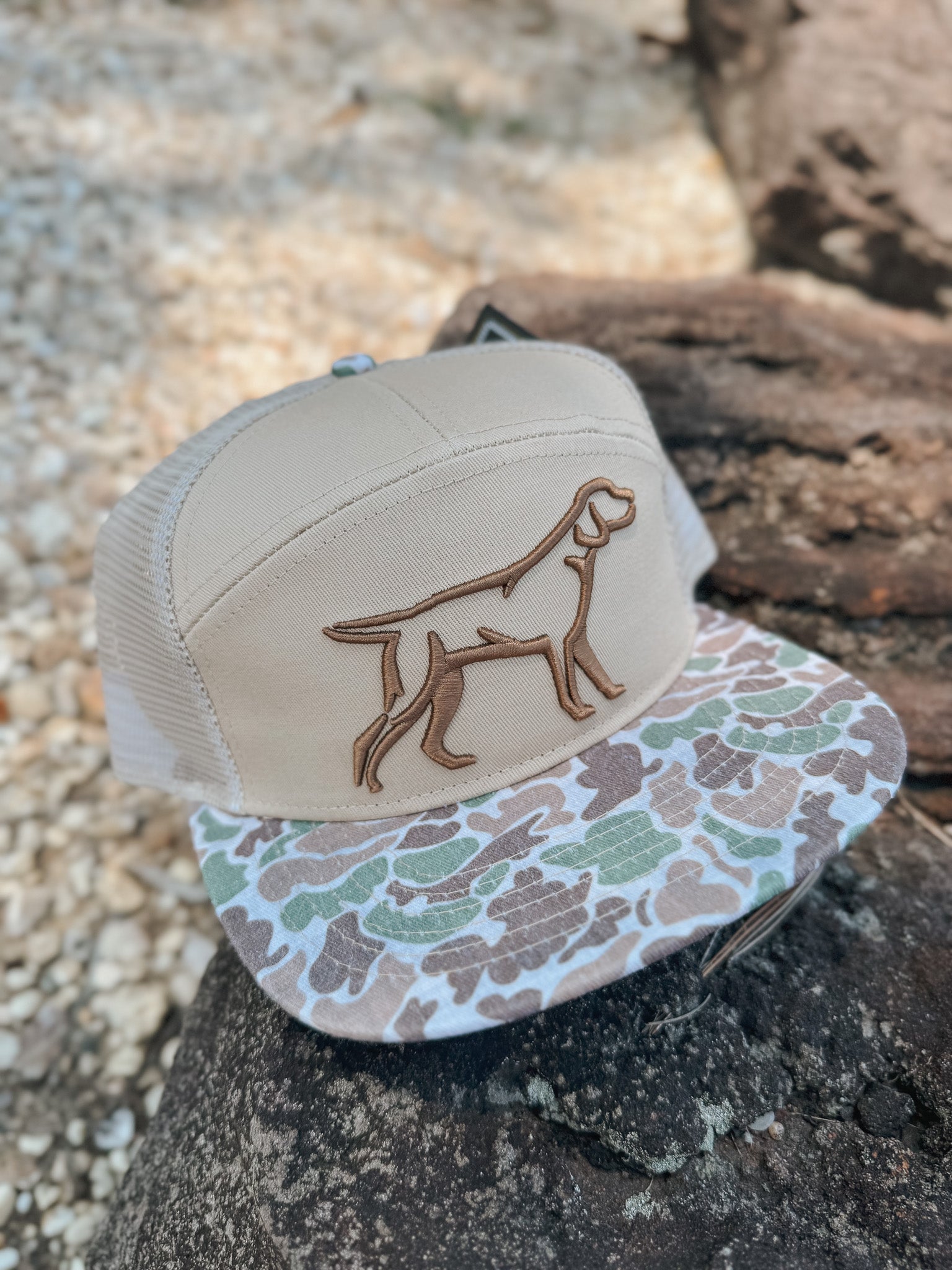 Fieldstone 7 Panel 3D Puff Camo Bill Hat