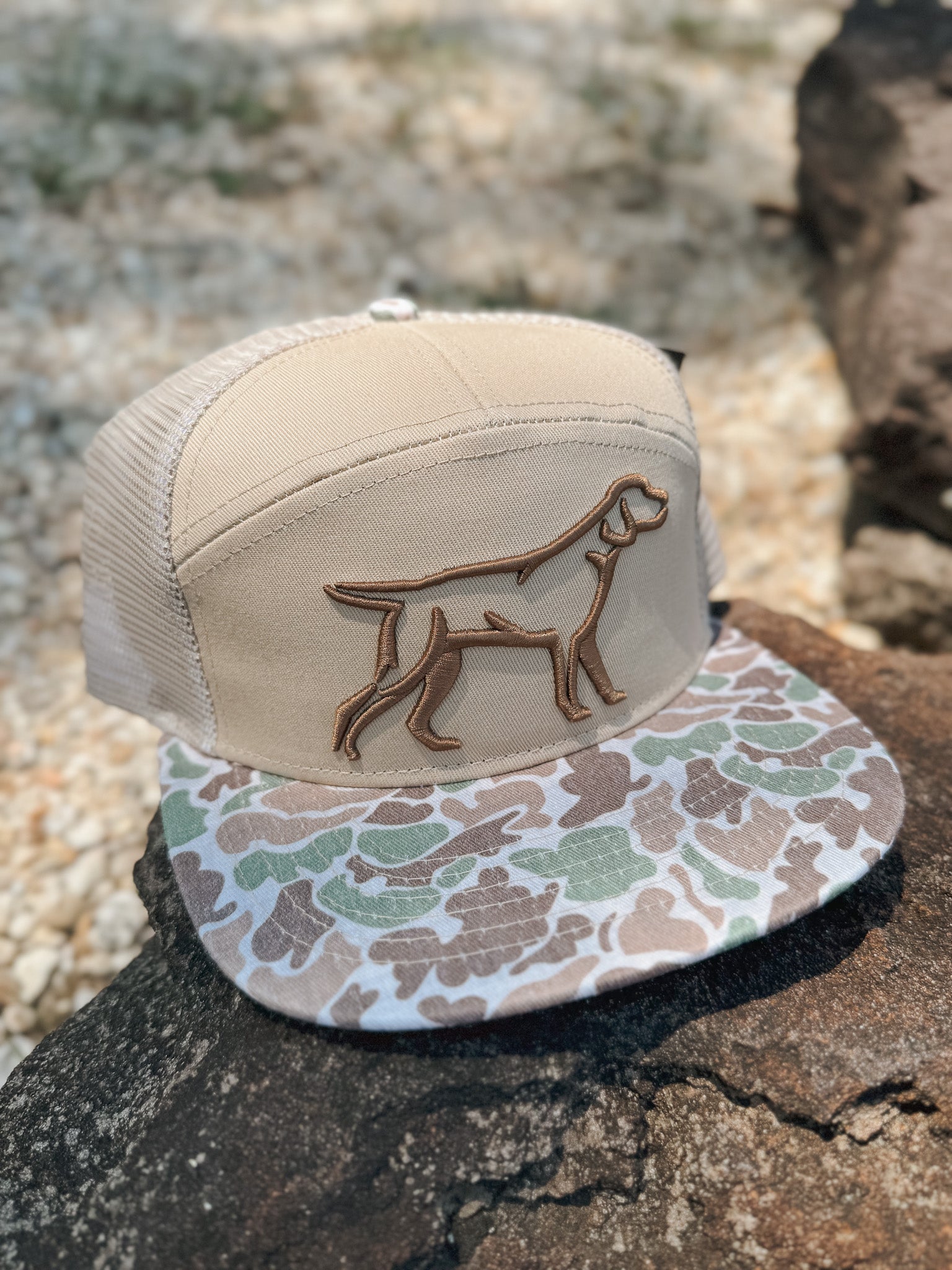 Fieldstone 7 Panel 3D Puff Camo Bill Hat