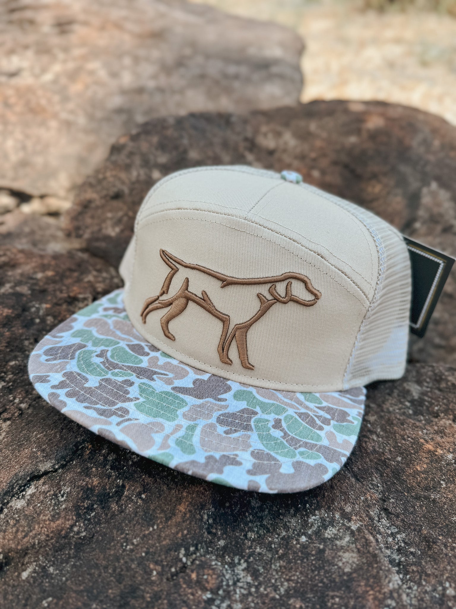 Fieldstone 7 Panel 3D Puff Camo Bill Hat