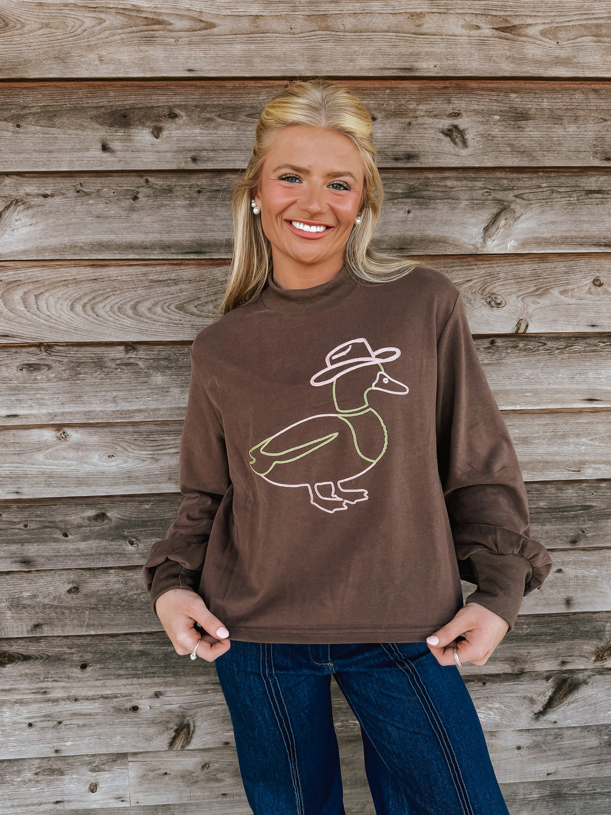 Waddle West Mock Tee