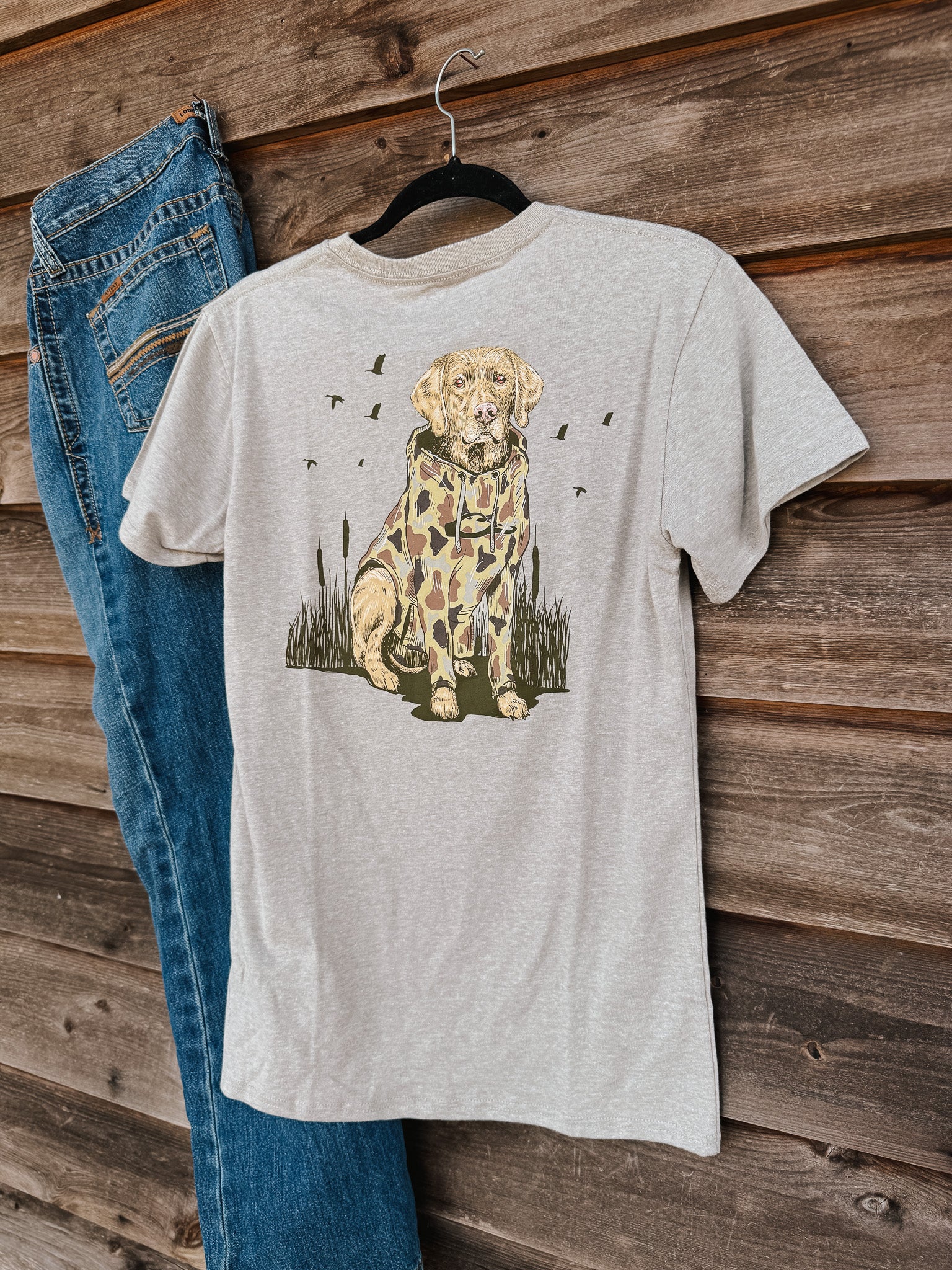 Men's Drake Old School Lab T-Shirt in Fossil Heather