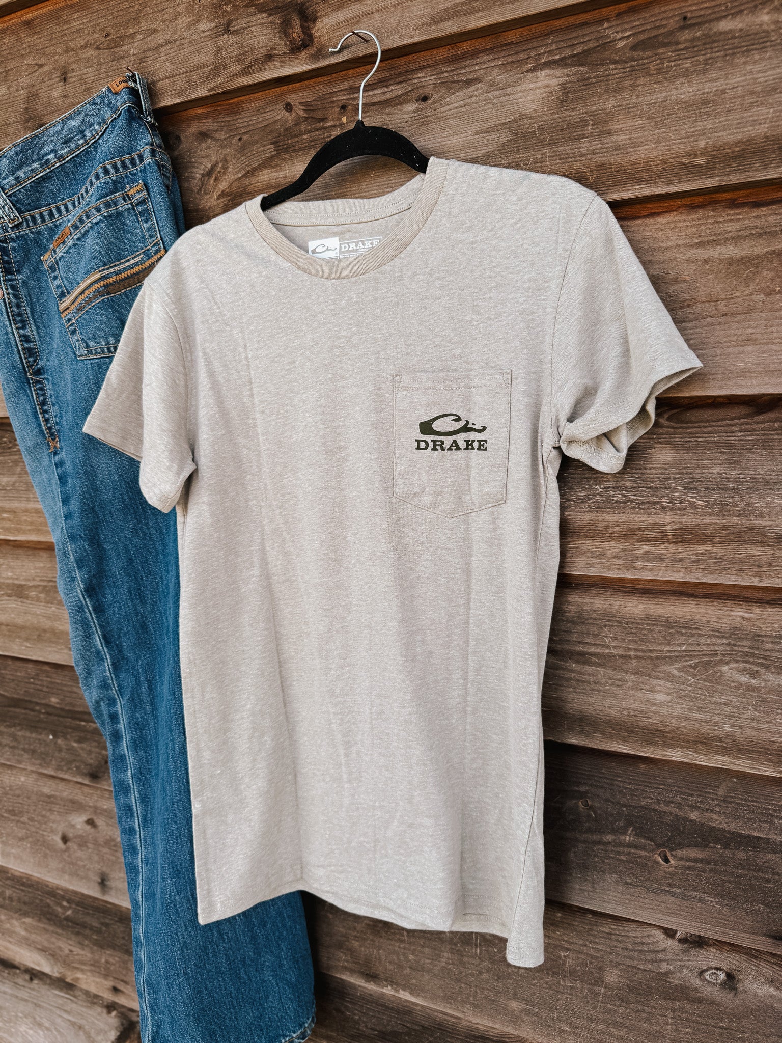 Men's Drake Old School Lab T-Shirt in Fossil Heather