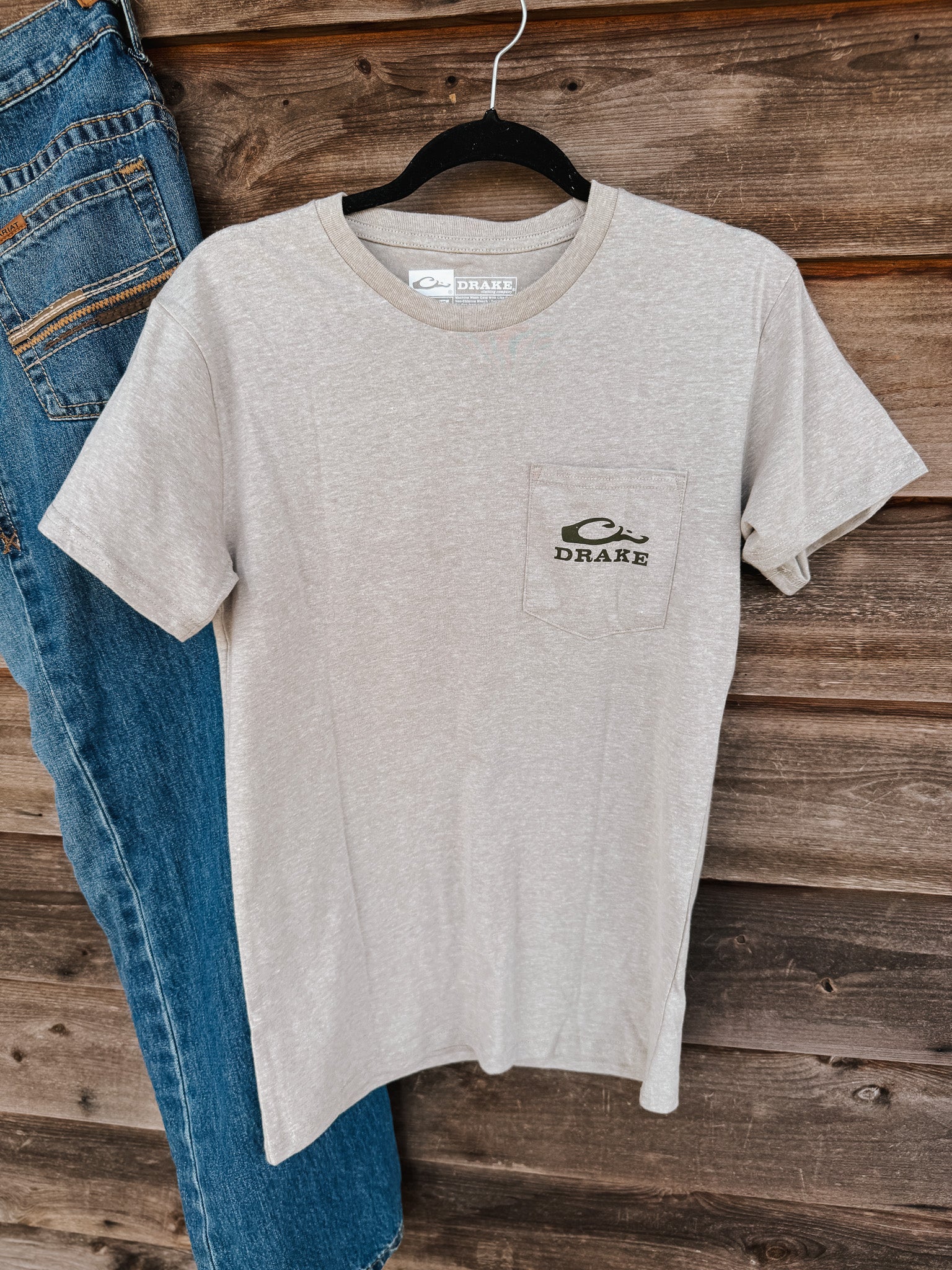 Men's Drake Old School Lab T-Shirt in Fossil Heather