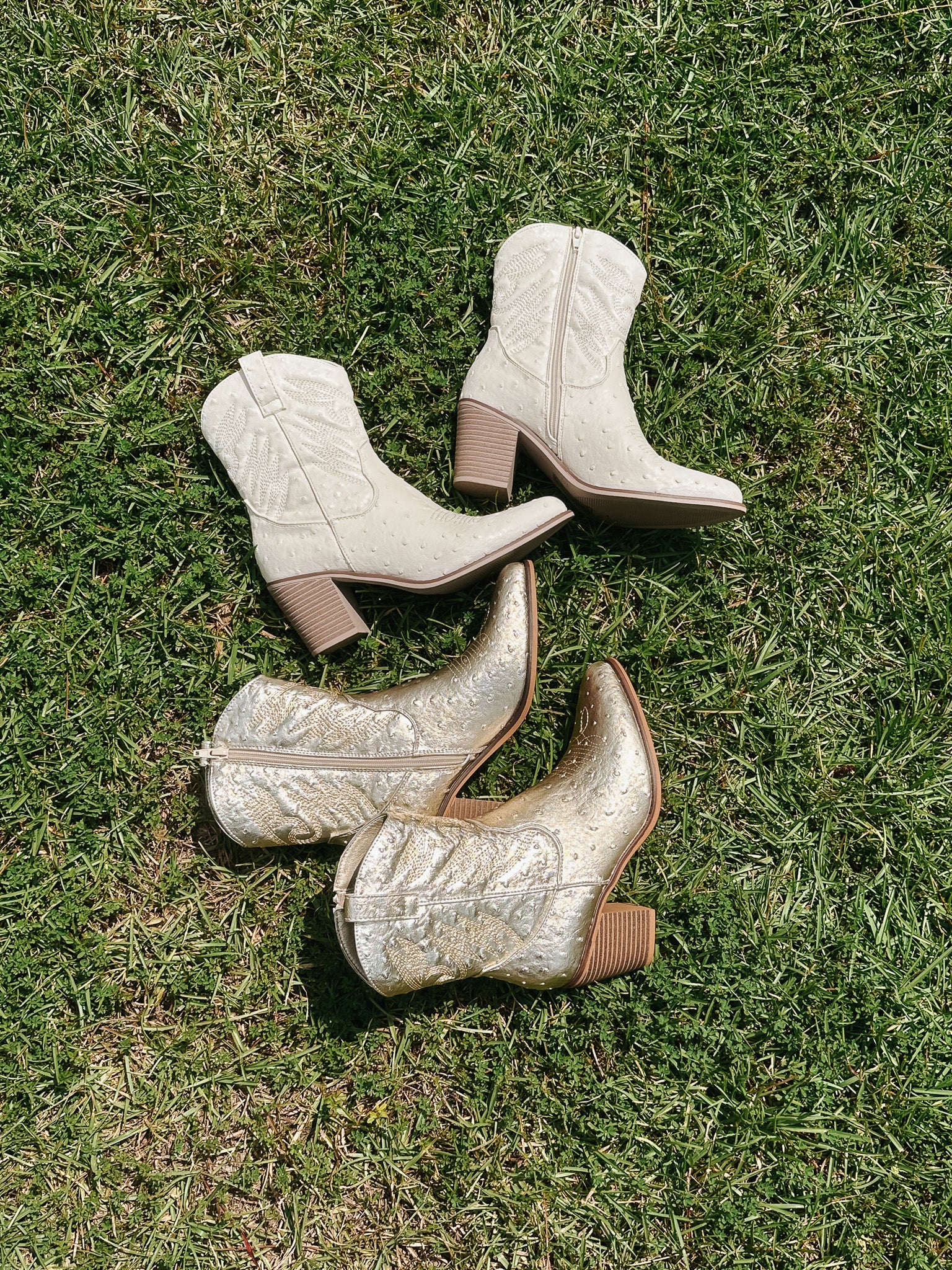 Sleek Steps Gold Bootie