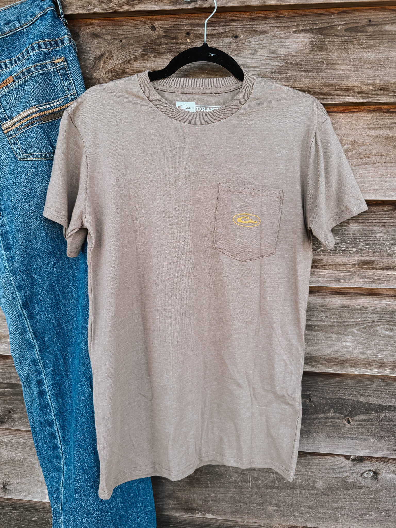 Men's Drake Vintage Decoy Stack T-Shirt Walnut Heather