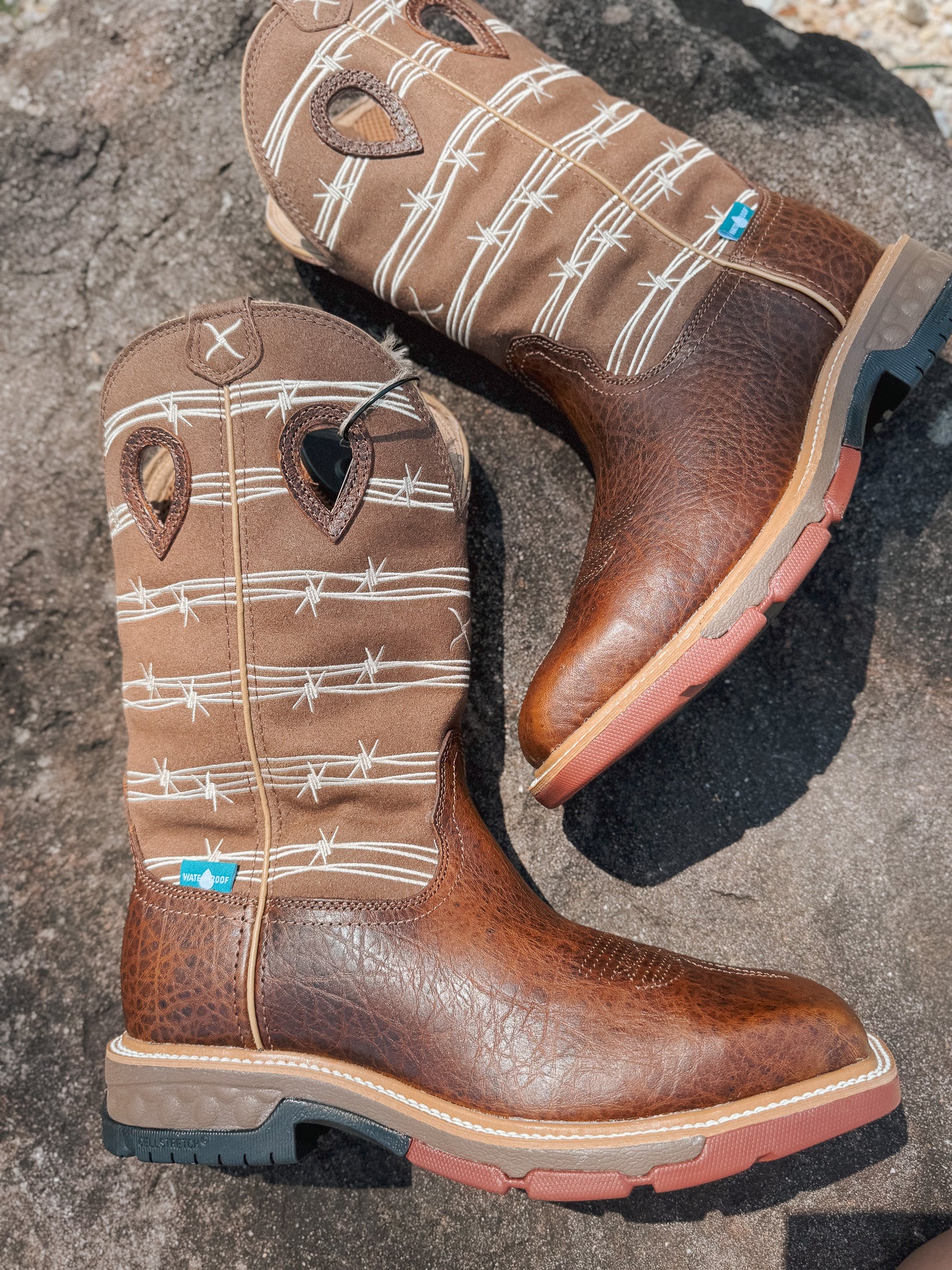 Men's Twisted X 12" Waterproof Alloy Toe Western Work Boot