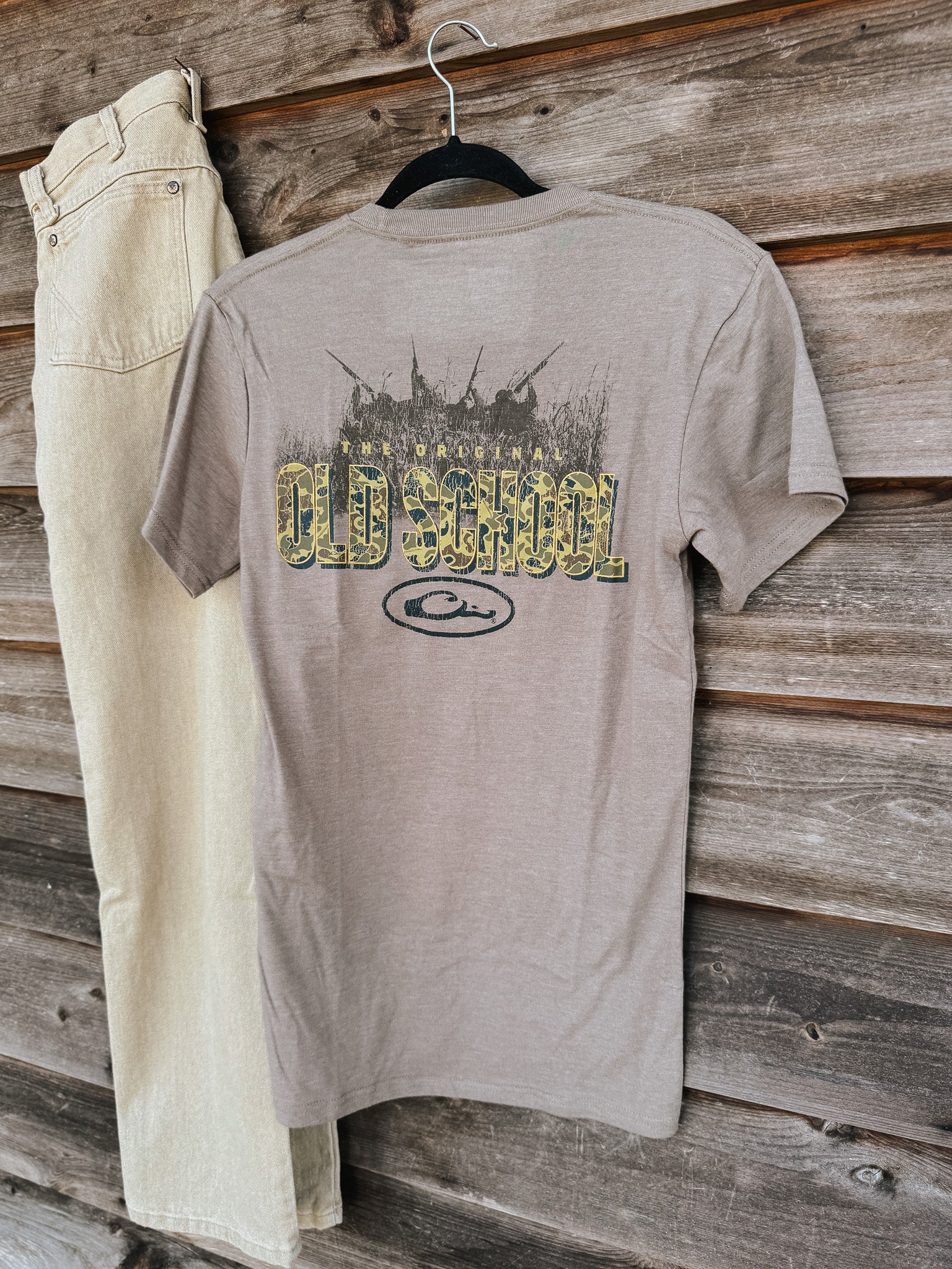 Men's Drake Original Old School T-Shirt in walnut Heather
