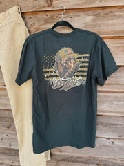 Men's Drake Blackout Lab Flag T-Shirt in Black