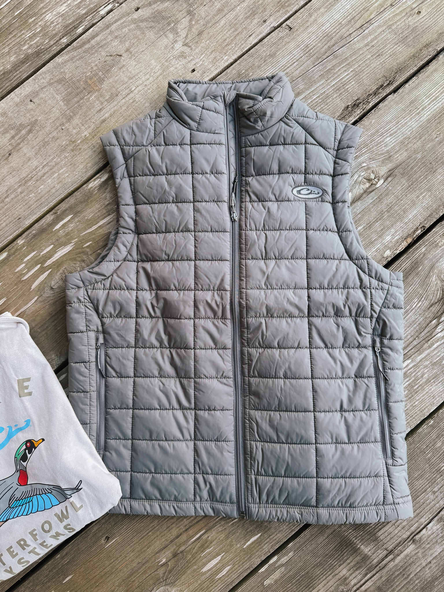 Men's Drake Lightweight Packable Vest in Castlerock Grey