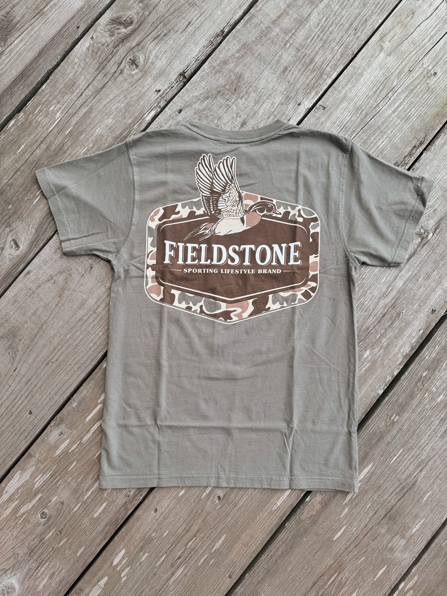 Fieldstone Camo Wood Duck T-Shirt