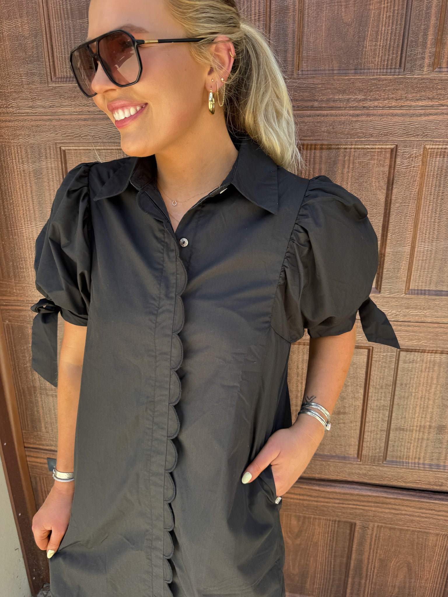 Patio Views Dress in Black
