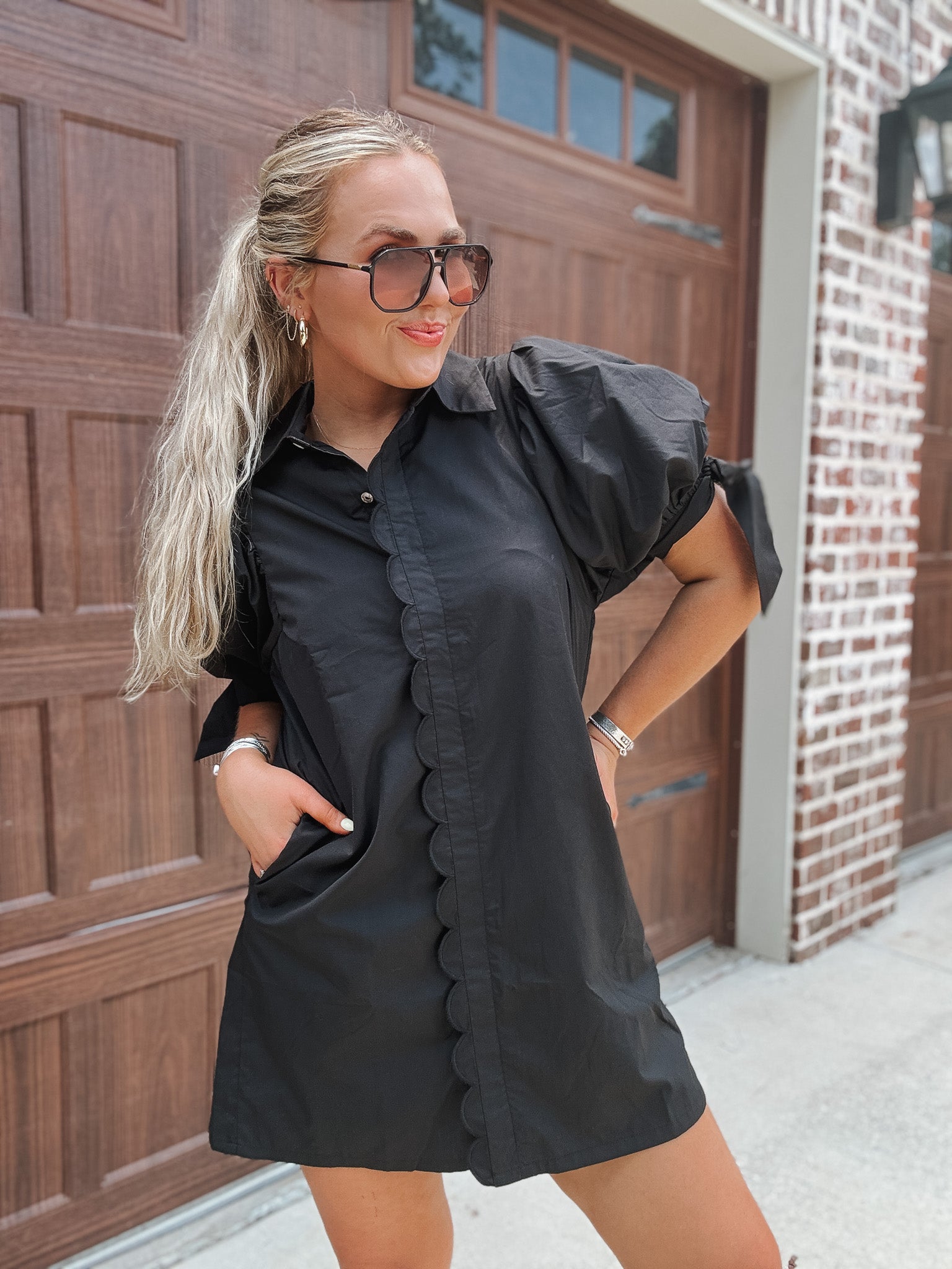 Patio Views Dress in Black