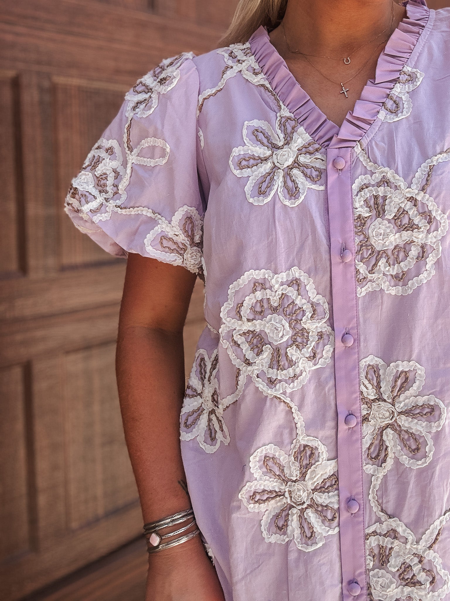 Botanical Bliss Dress in Lavender