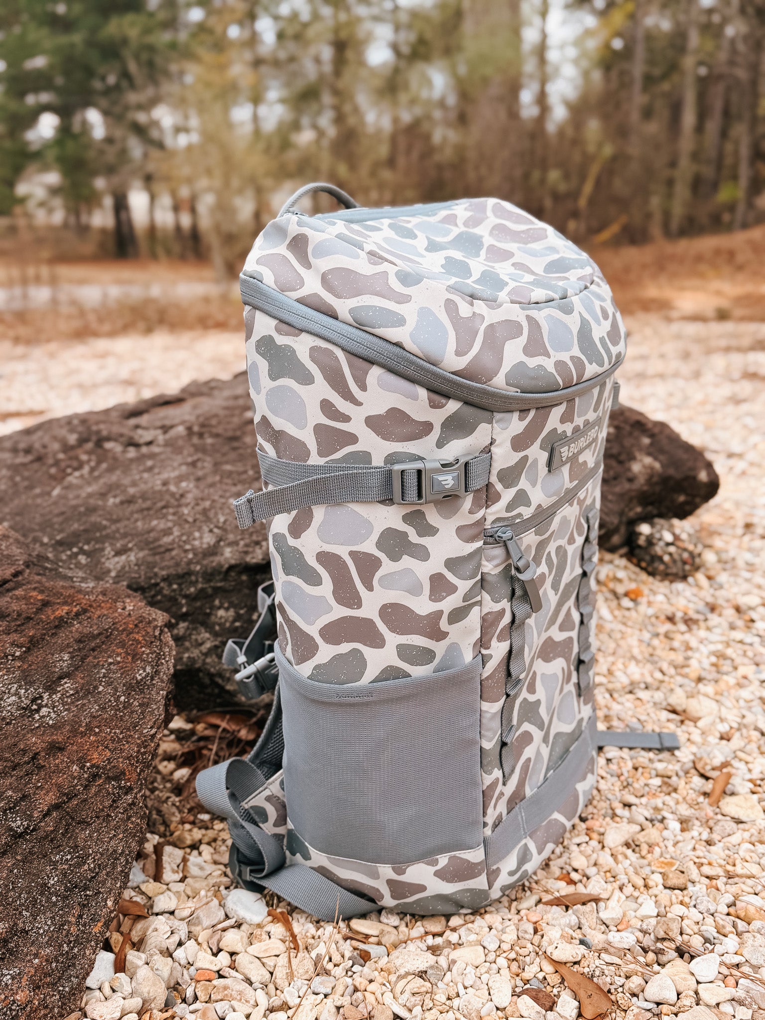 Burlebo Cooler Backpack - Classic Deer Camo