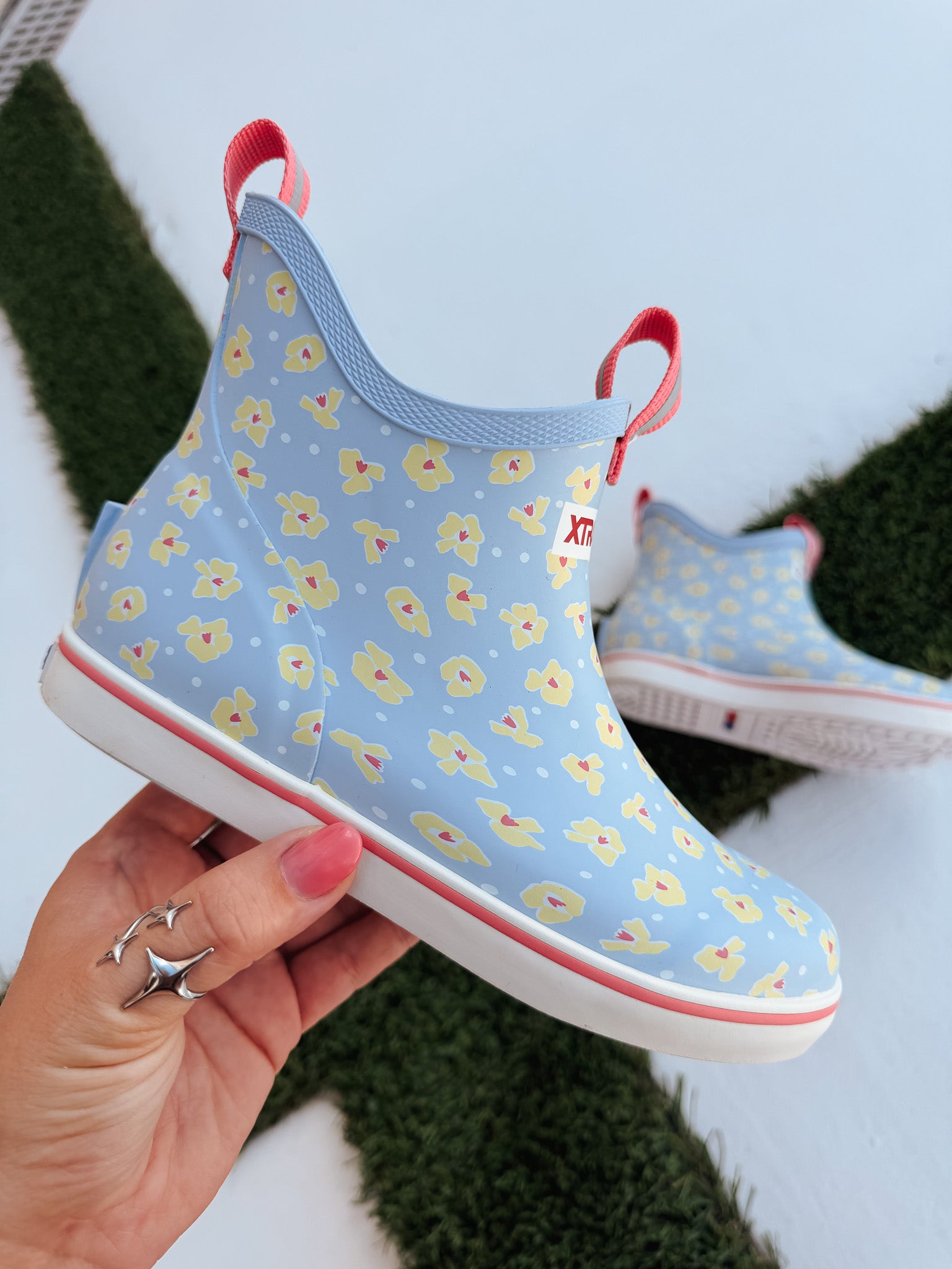 Little Kids Xtratuf Skyway Floral Ankle Deck Boots